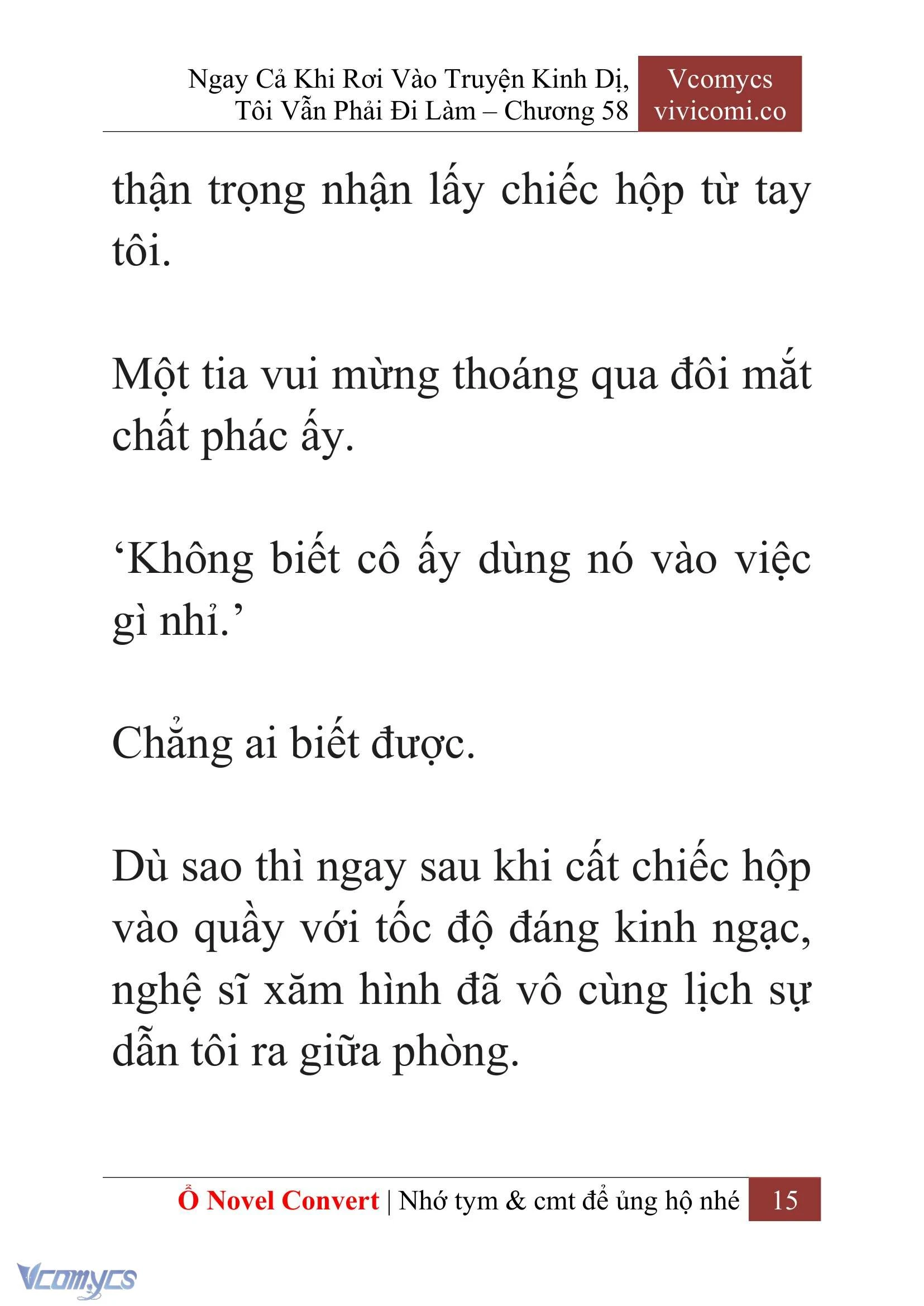 [Novel] Ngay Cả Khi Rơi Vào Truyện Kinh Dị, Tôi Vẫn Phải Đi Làm Chapter  58 - 18