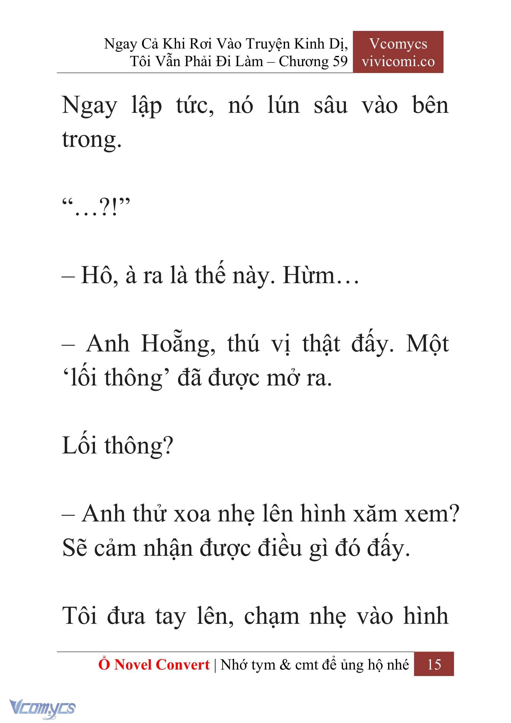 [Novel] Ngay Cả Khi Rơi Vào Truyện Kinh Dị, Tôi Vẫn Phải Đi Làm Chapter  59 - 18