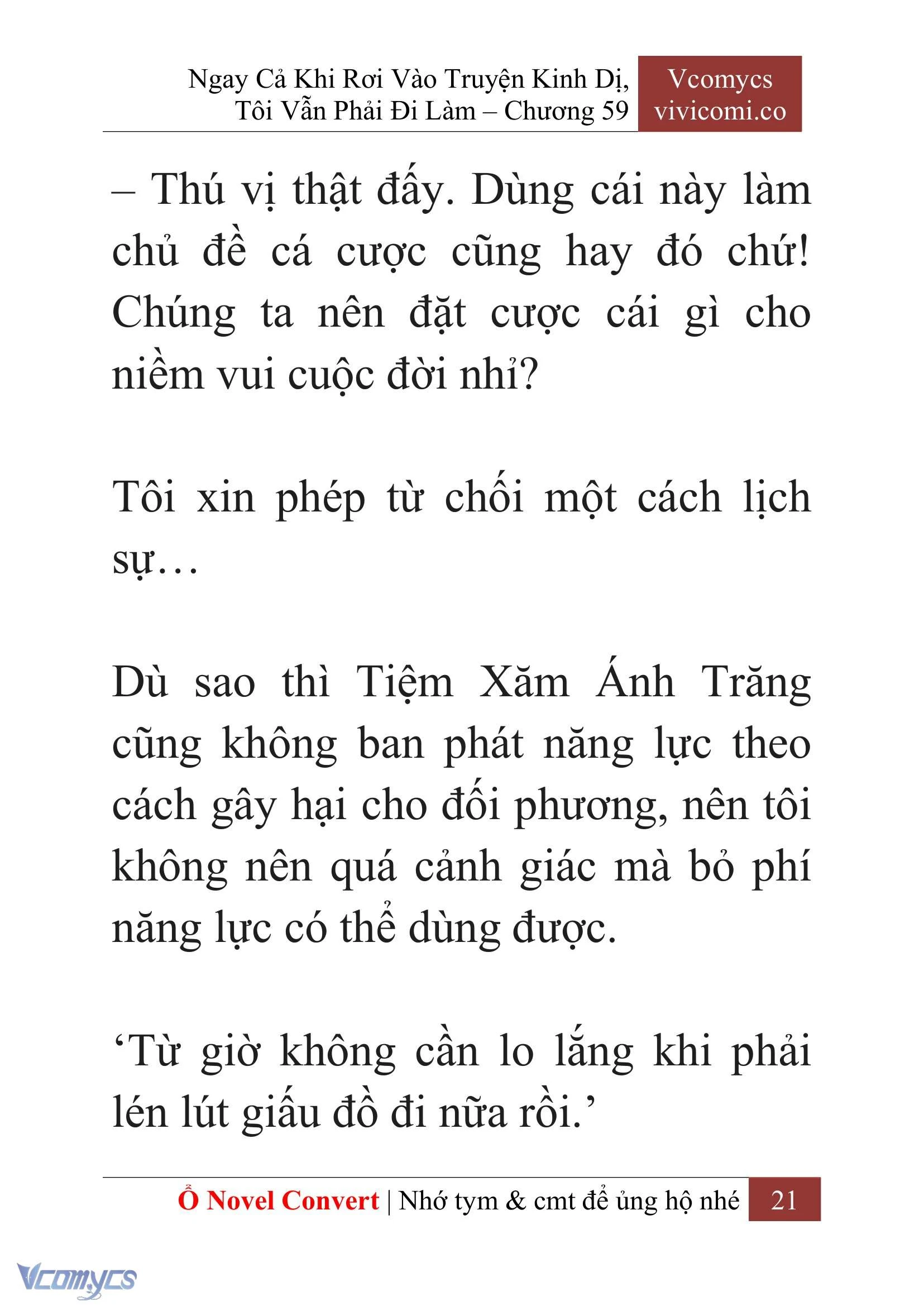 [Novel] Ngay Cả Khi Rơi Vào Truyện Kinh Dị, Tôi Vẫn Phải Đi Làm Chapter  59 - 24