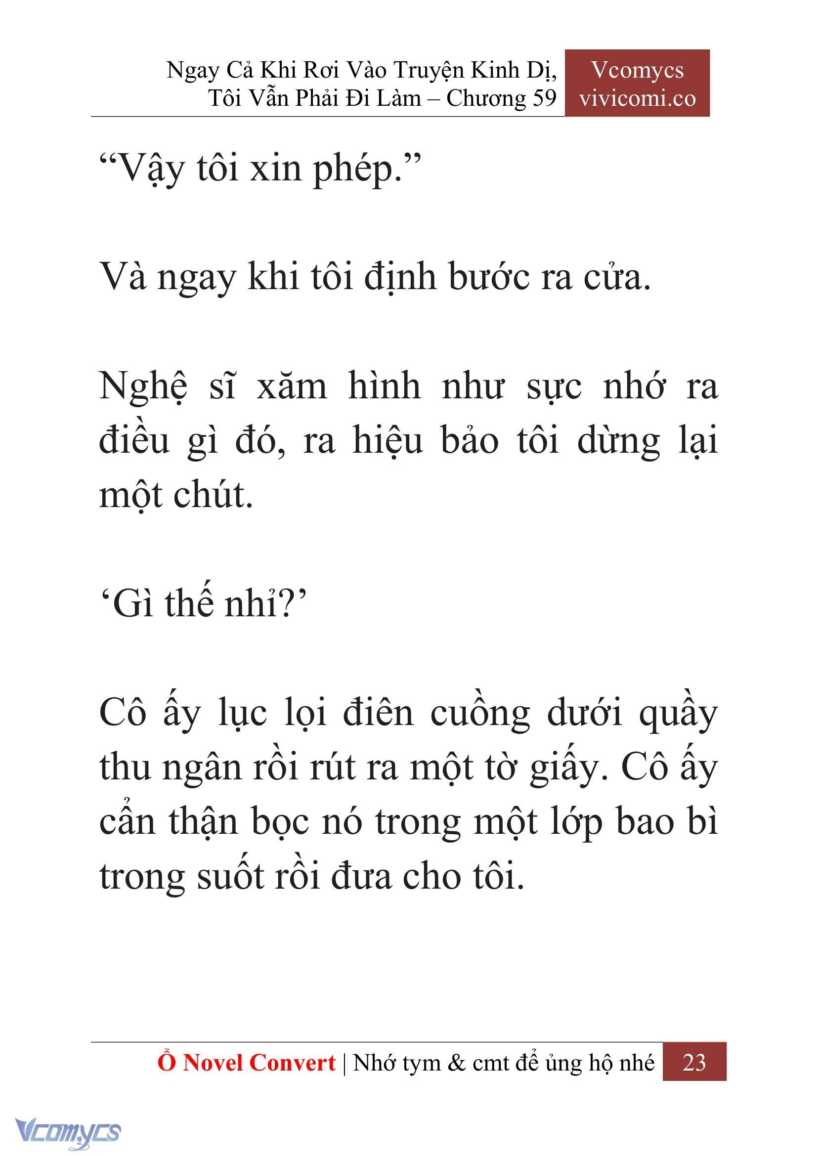 [Novel] Ngay Cả Khi Rơi Vào Truyện Kinh Dị, Tôi Vẫn Phải Đi Làm Chapter  59 - 26