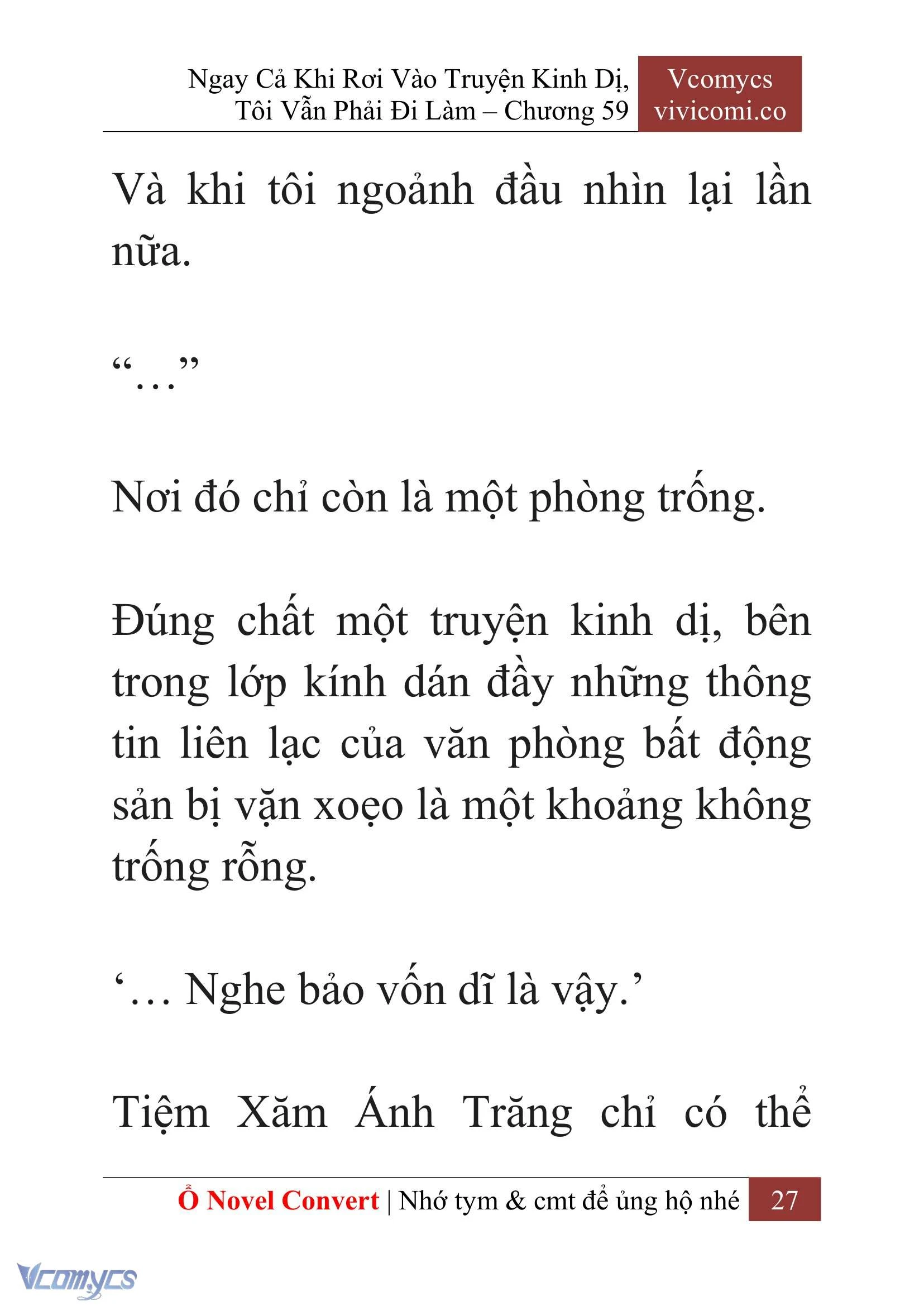 [Novel] Ngay Cả Khi Rơi Vào Truyện Kinh Dị, Tôi Vẫn Phải Đi Làm Chapter  59 - 30