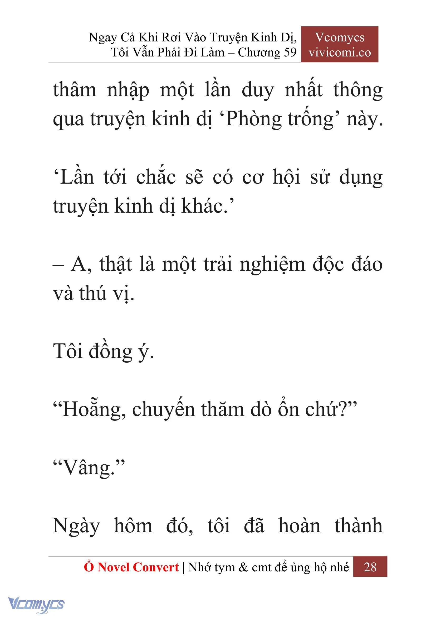[Novel] Ngay Cả Khi Rơi Vào Truyện Kinh Dị, Tôi Vẫn Phải Đi Làm Chapter  59 - 31