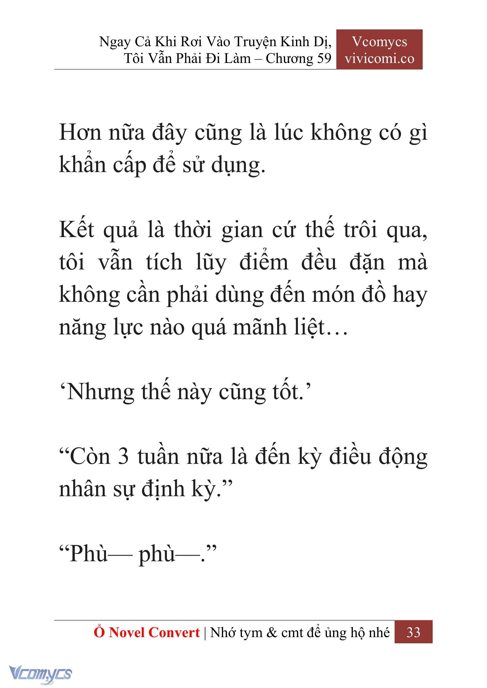 [Novel] Ngay Cả Khi Rơi Vào Truyện Kinh Dị, Tôi Vẫn Phải Đi Làm Chapter  59 - 36
