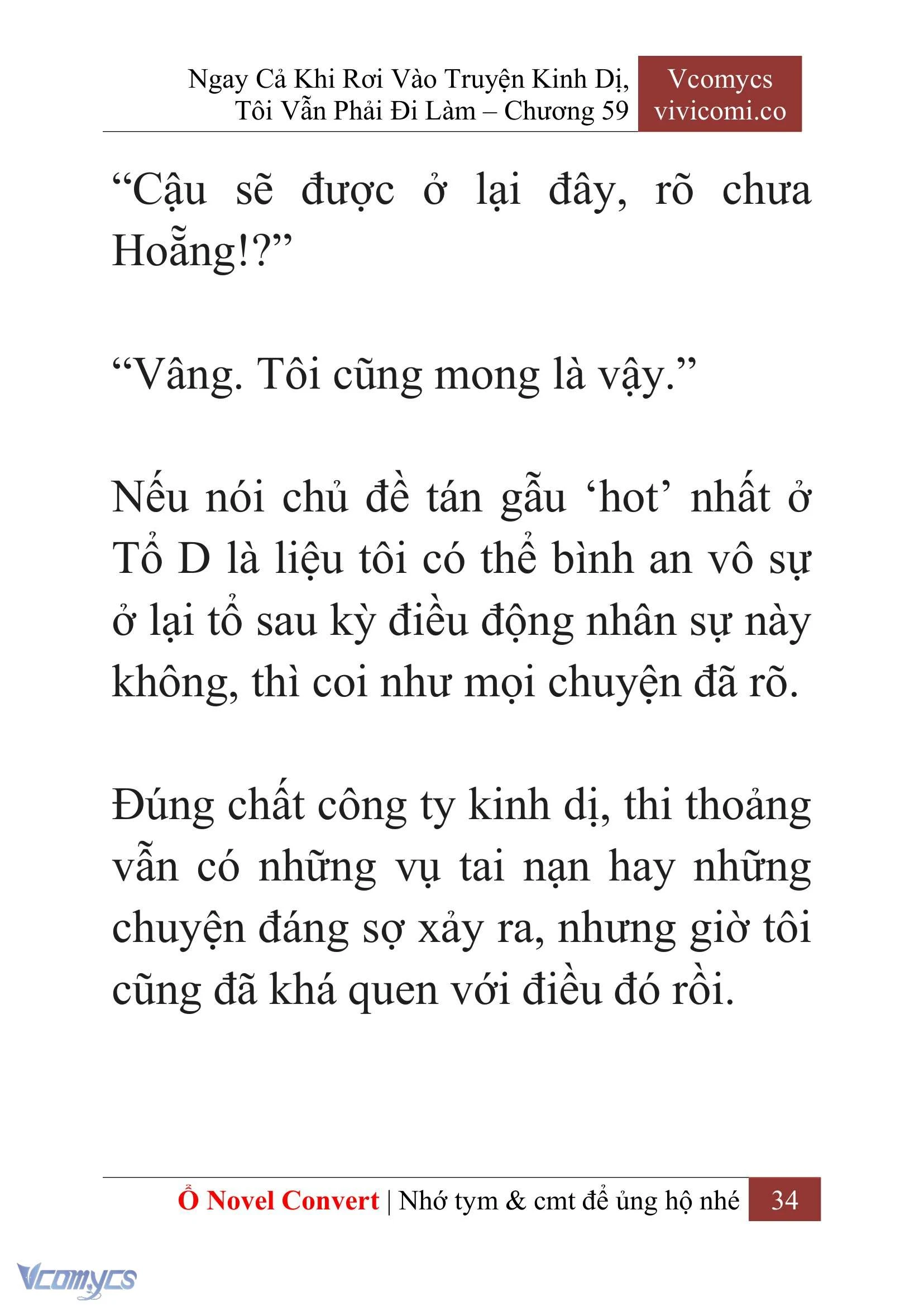[Novel] Ngay Cả Khi Rơi Vào Truyện Kinh Dị, Tôi Vẫn Phải Đi Làm Chapter  59 - 37