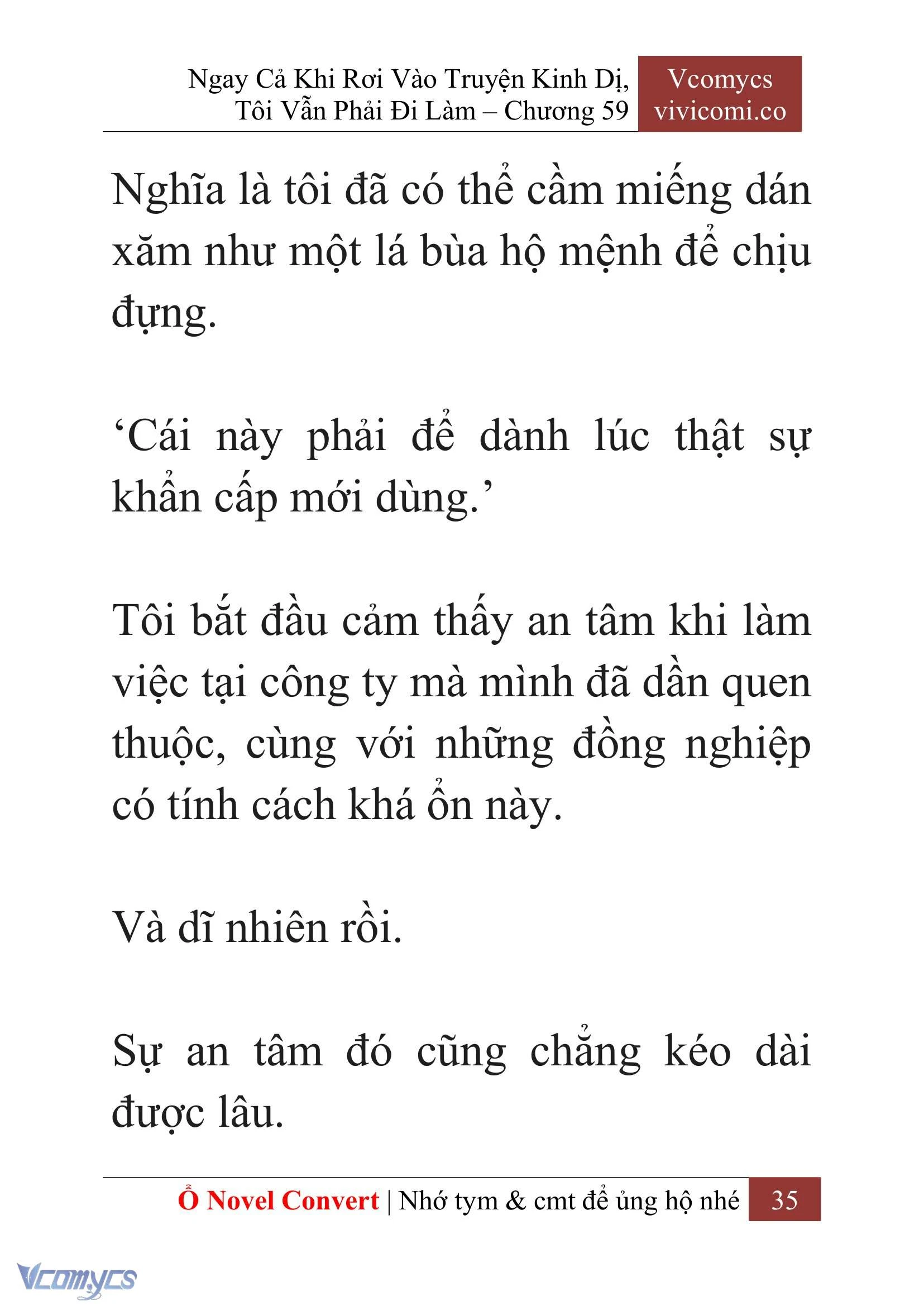 [Novel] Ngay Cả Khi Rơi Vào Truyện Kinh Dị, Tôi Vẫn Phải Đi Làm Chapter  59 - 38