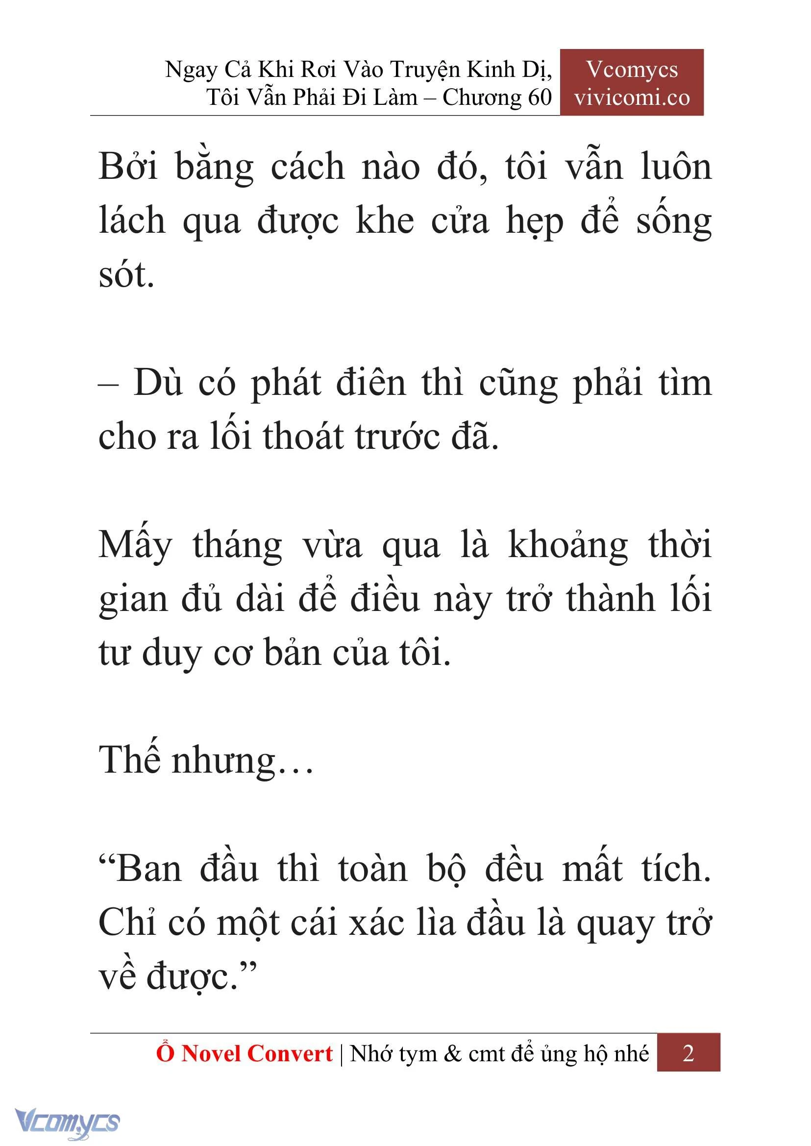 [Novel] Ngay Cả Khi Rơi Vào Truyện Kinh Dị, Tôi Vẫn Phải Đi Làm Chapter  60 - 5