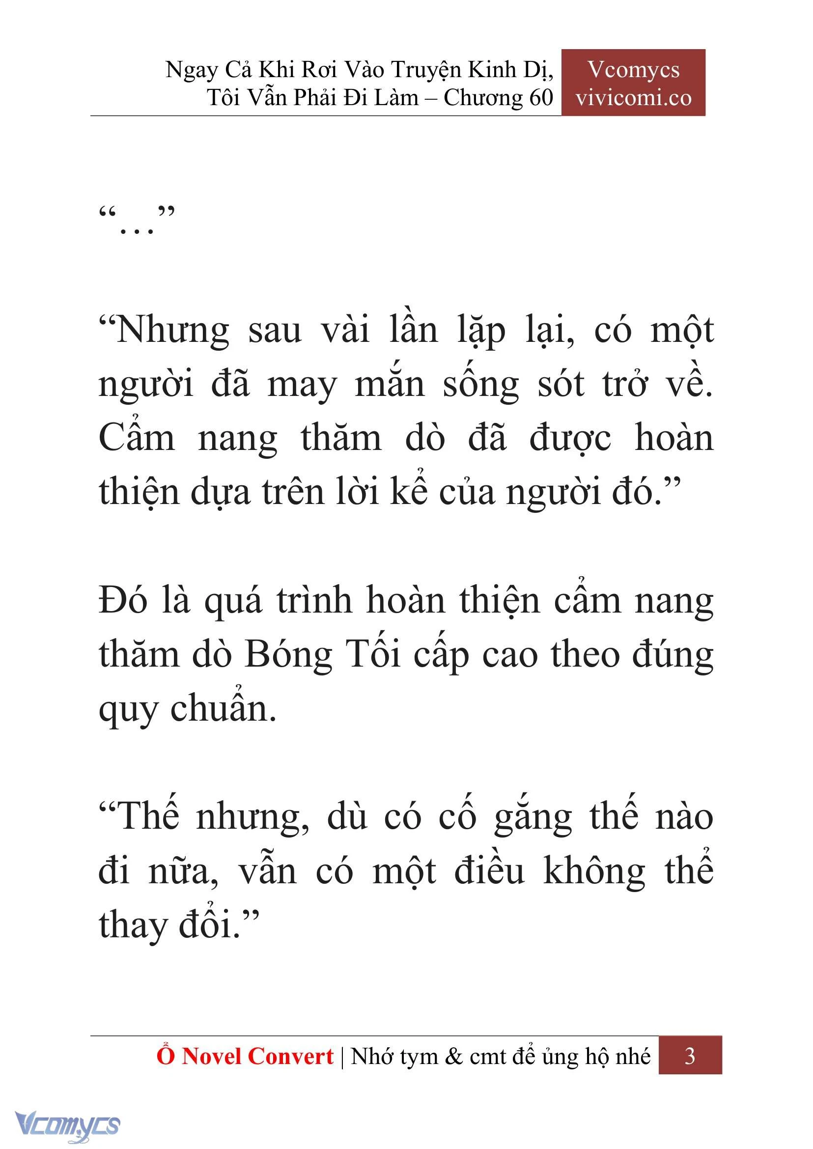 [Novel] Ngay Cả Khi Rơi Vào Truyện Kinh Dị, Tôi Vẫn Phải Đi Làm Chapter  60 - 6