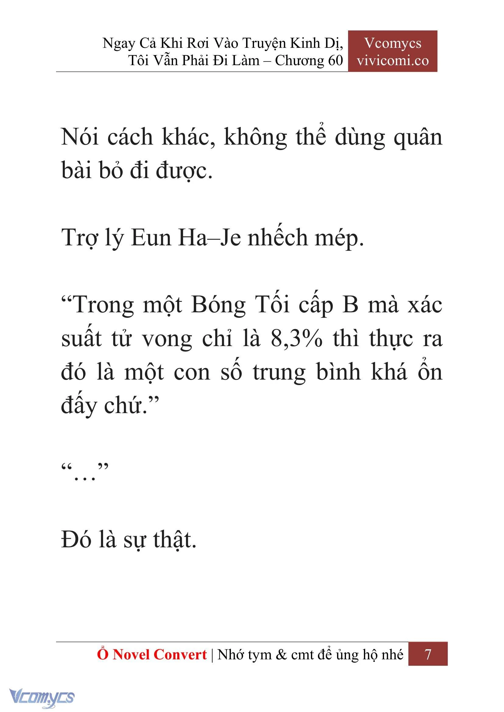 [Novel] Ngay Cả Khi Rơi Vào Truyện Kinh Dị, Tôi Vẫn Phải Đi Làm Chapter  60 - 10