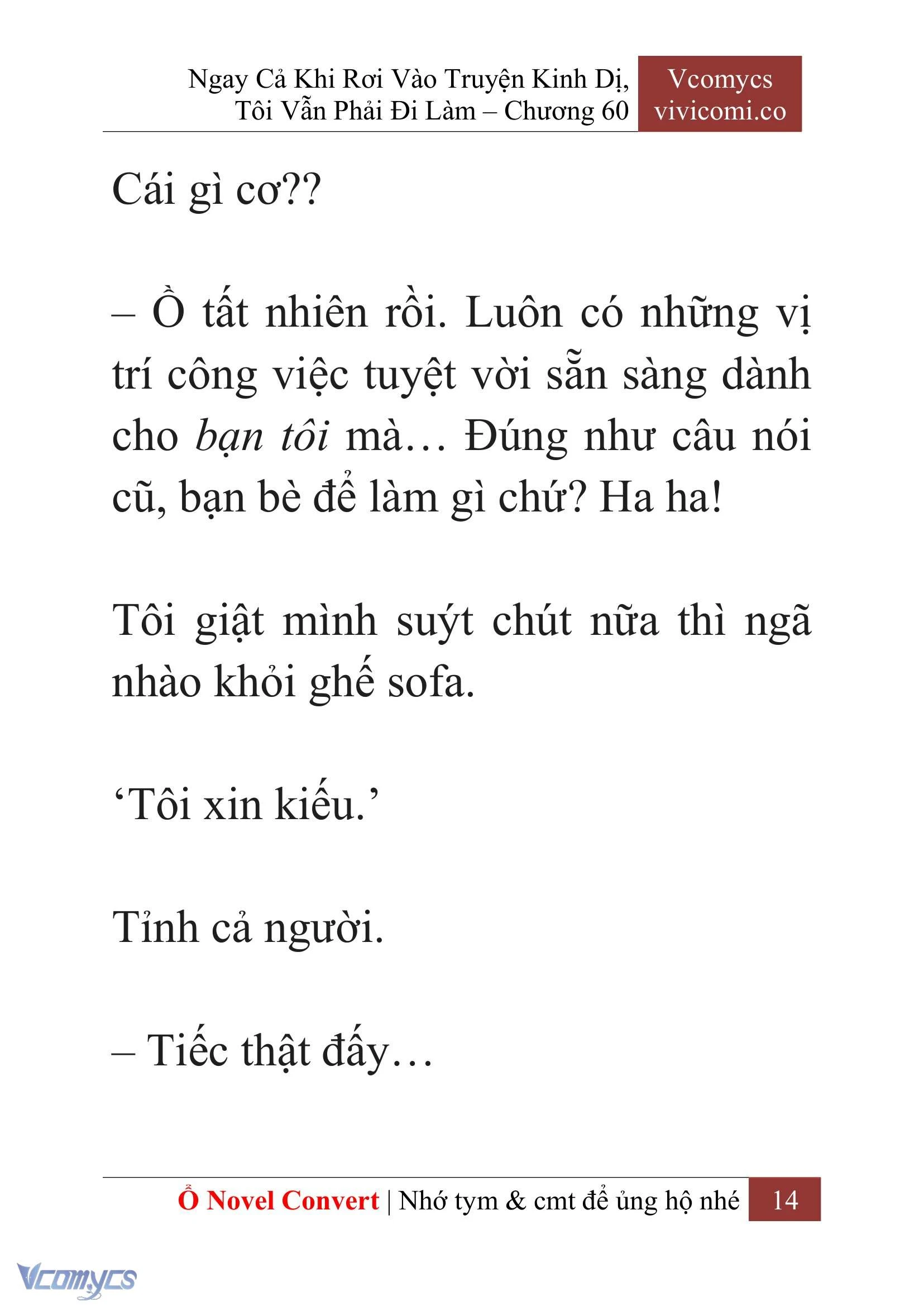 [Novel] Ngay Cả Khi Rơi Vào Truyện Kinh Dị, Tôi Vẫn Phải Đi Làm Chapter  60 - 17