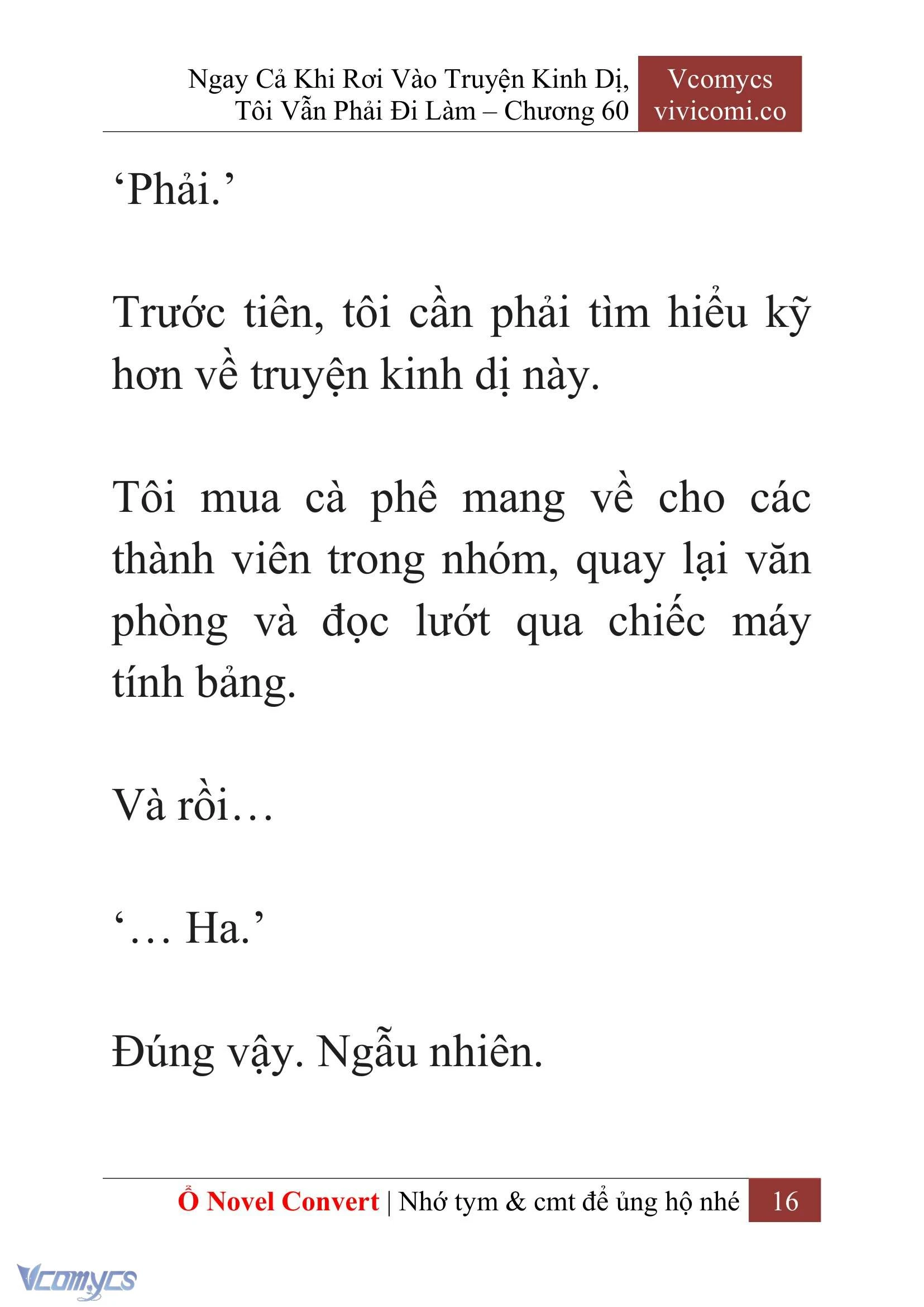 [Novel] Ngay Cả Khi Rơi Vào Truyện Kinh Dị, Tôi Vẫn Phải Đi Làm Chapter  60 - 19