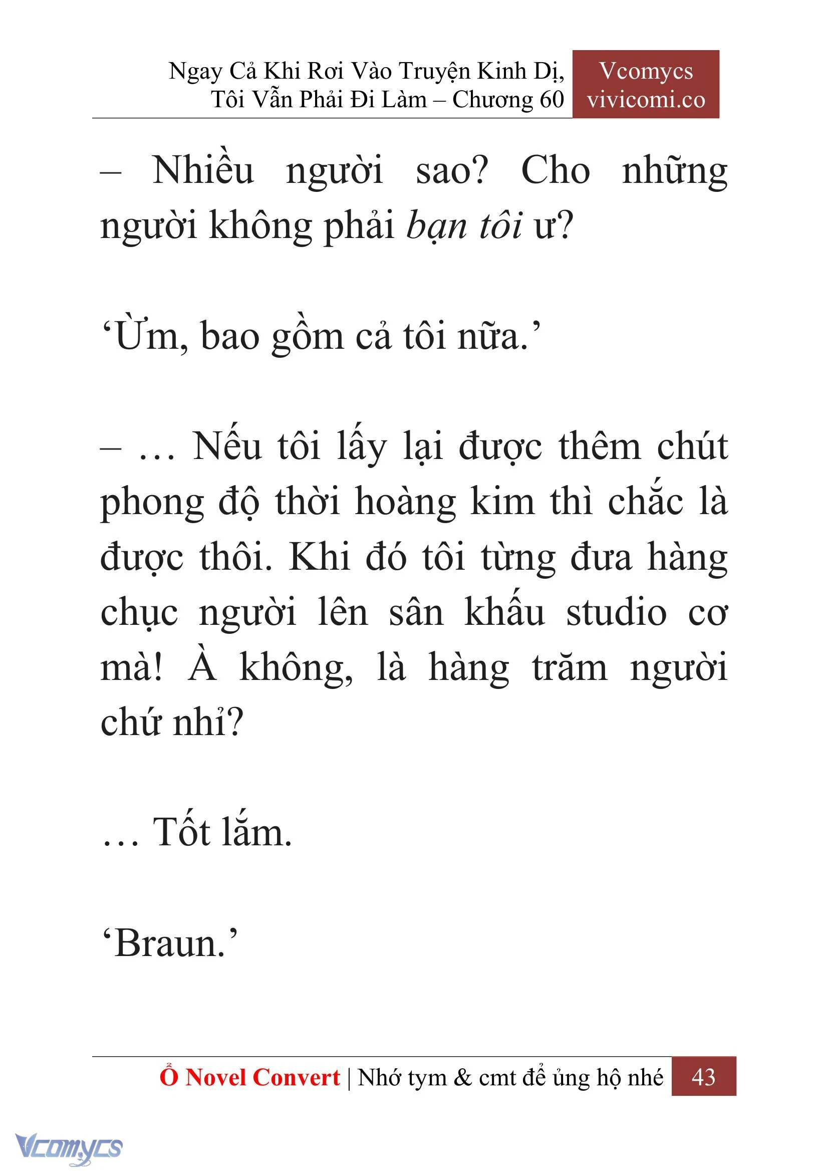 [Novel] Ngay Cả Khi Rơi Vào Truyện Kinh Dị, Tôi Vẫn Phải Đi Làm Chapter  60 - 46