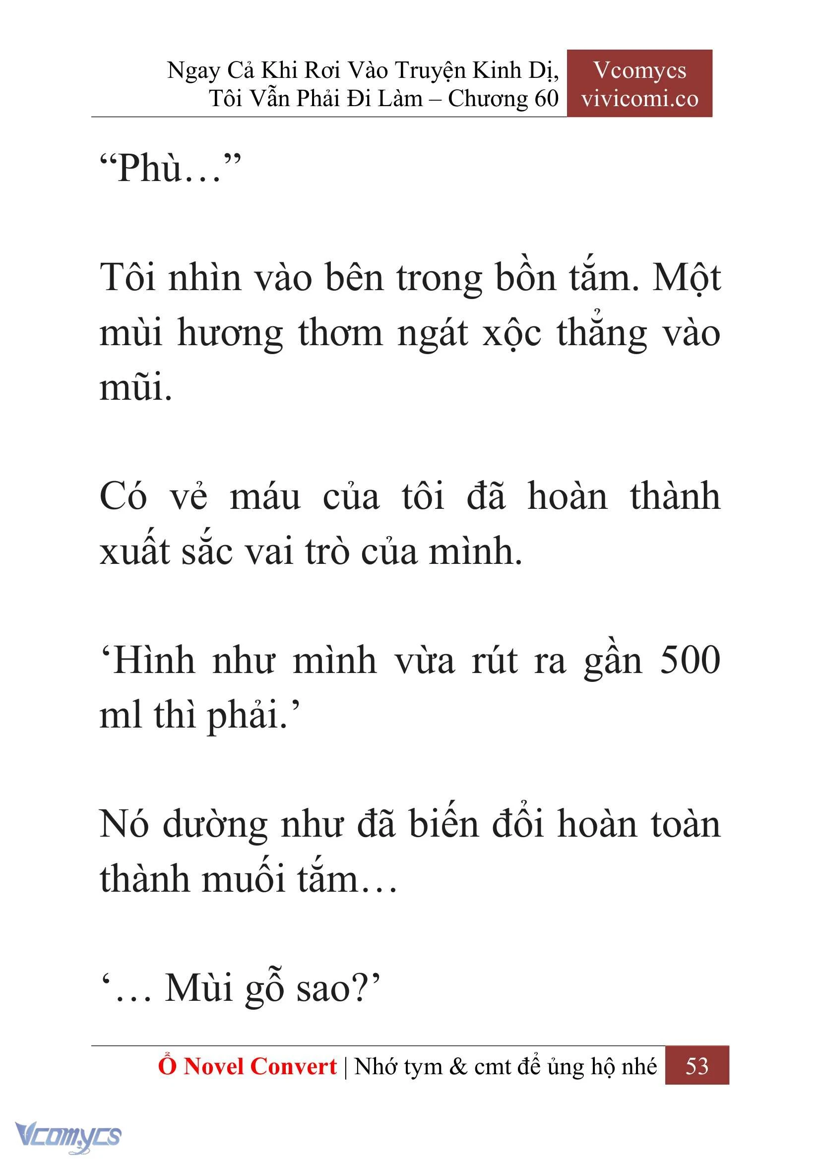 [Novel] Ngay Cả Khi Rơi Vào Truyện Kinh Dị, Tôi Vẫn Phải Đi Làm Chapter  60 - 56