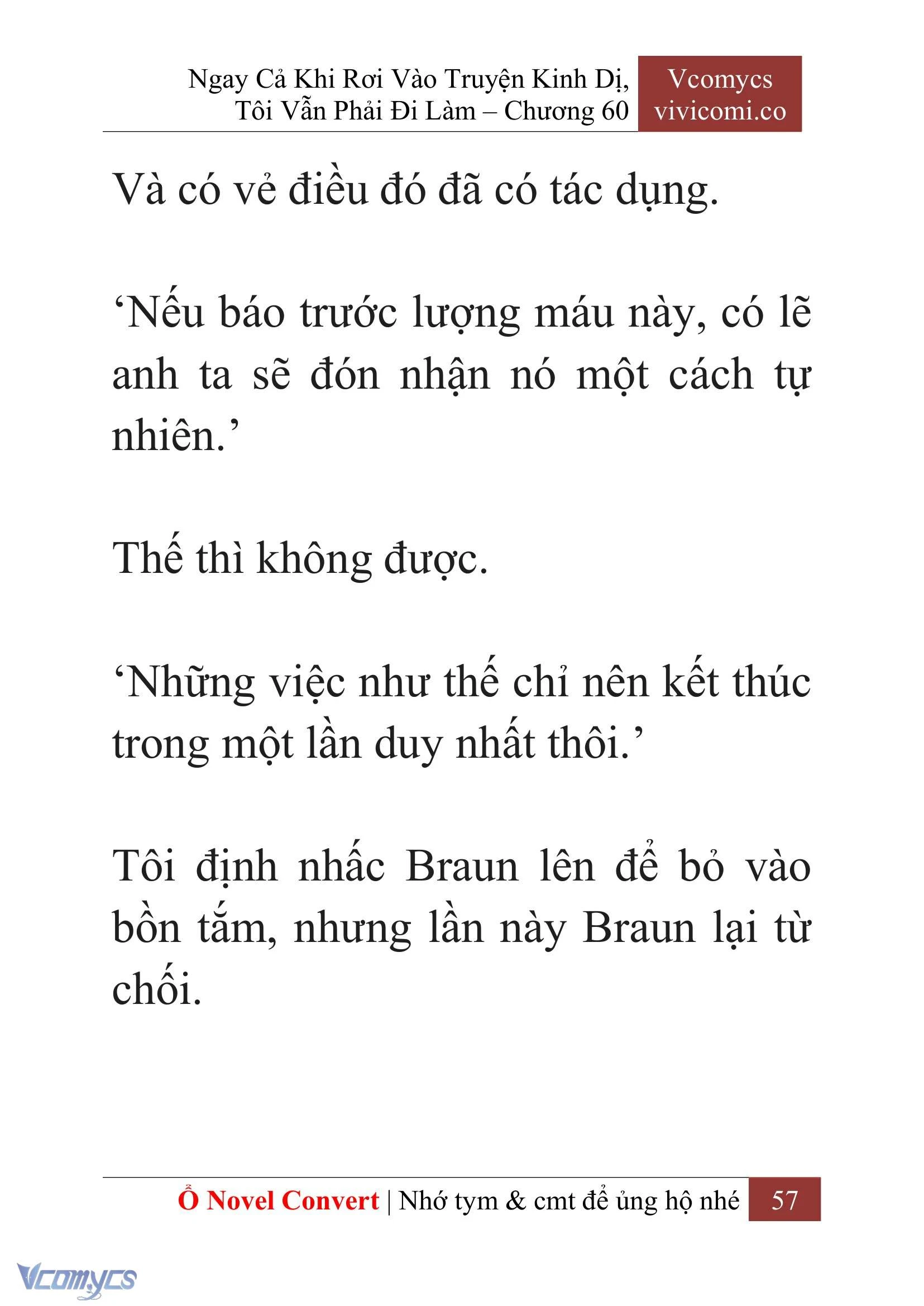 [Novel] Ngay Cả Khi Rơi Vào Truyện Kinh Dị, Tôi Vẫn Phải Đi Làm Chapter  60 - 60