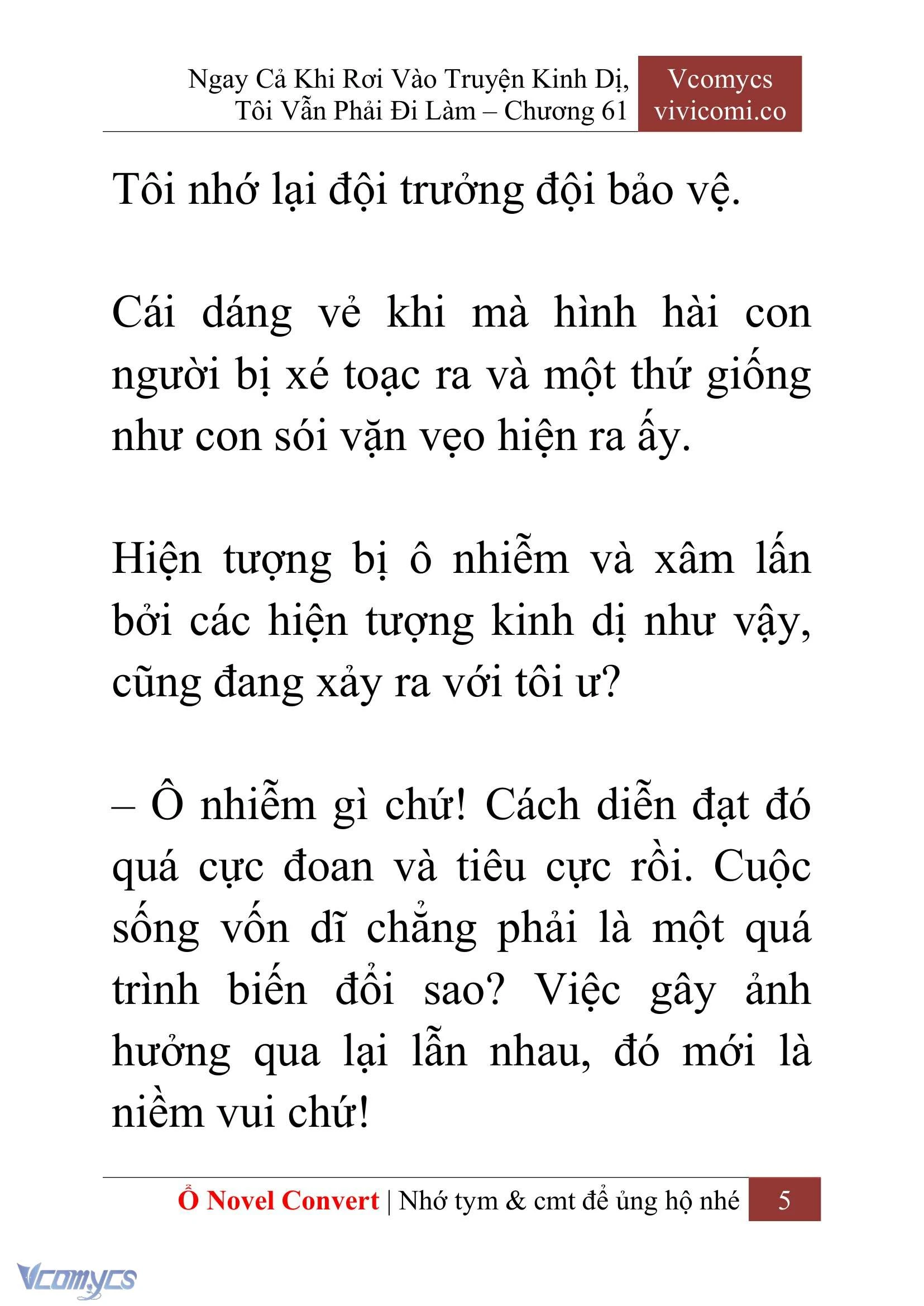 [Novel] Ngay Cả Khi Rơi Vào Truyện Kinh Dị, Tôi Vẫn Phải Đi Làm Chapter  61 - 8