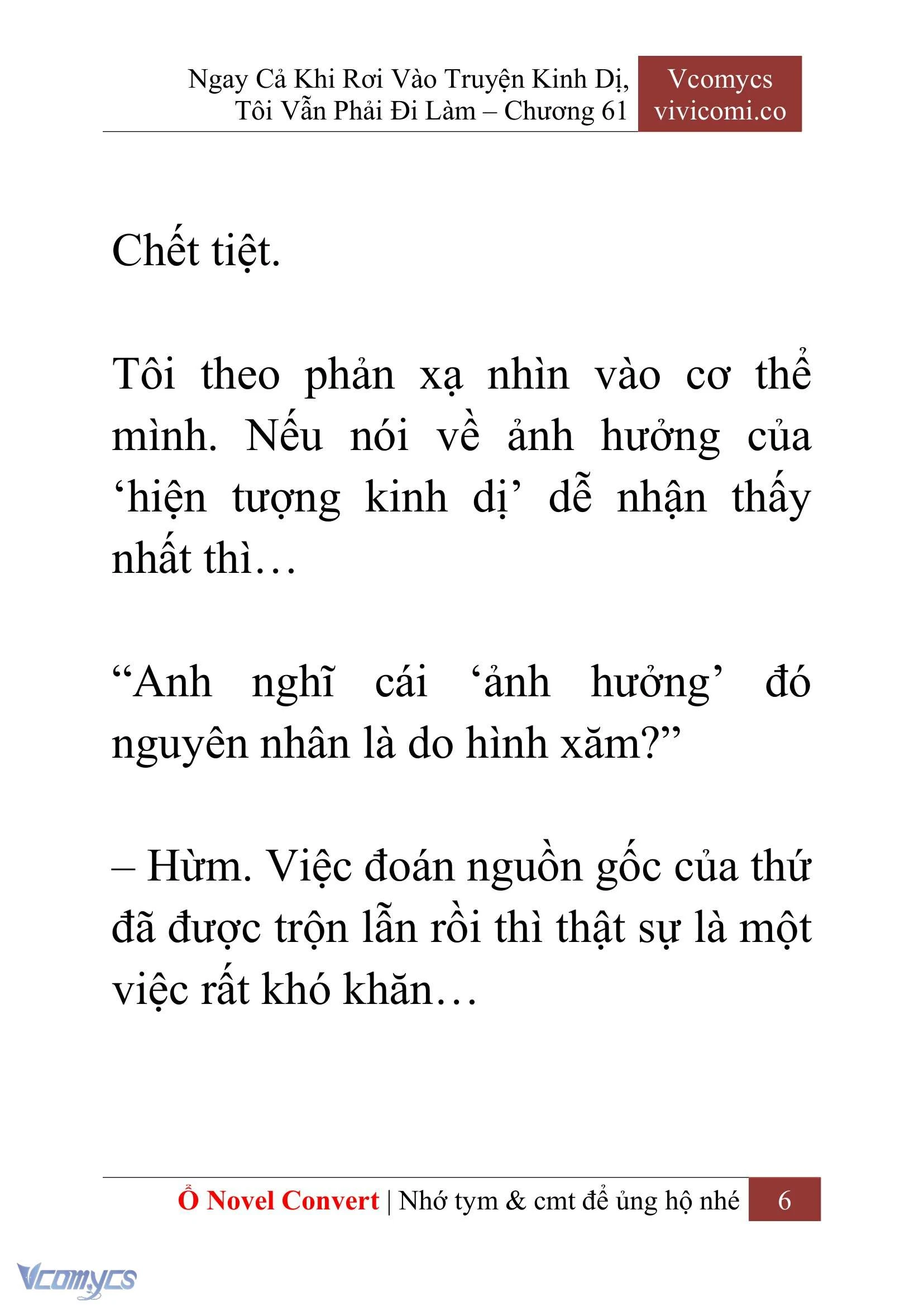 [Novel] Ngay Cả Khi Rơi Vào Truyện Kinh Dị, Tôi Vẫn Phải Đi Làm Chapter  61 - 9