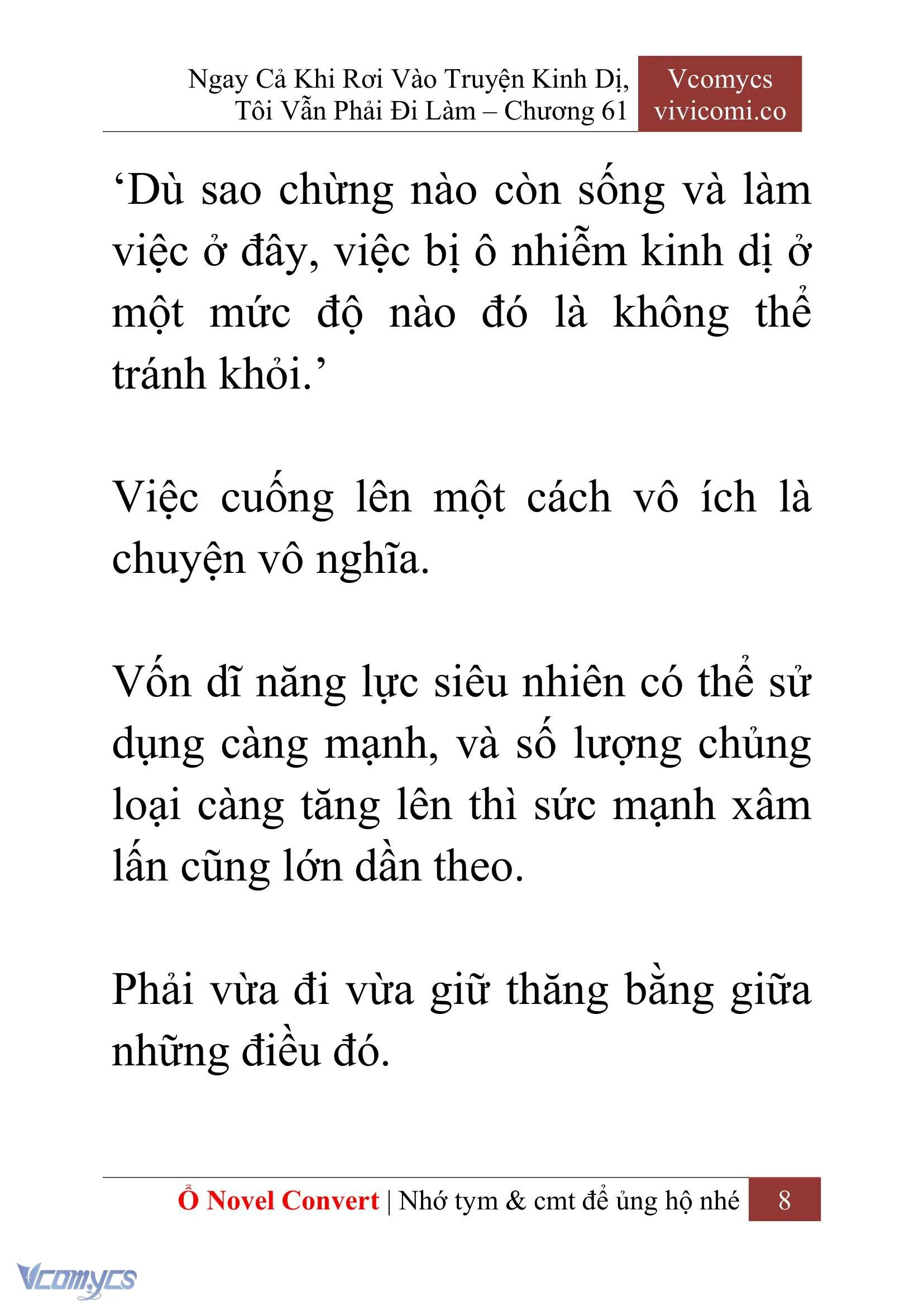 [Novel] Ngay Cả Khi Rơi Vào Truyện Kinh Dị, Tôi Vẫn Phải Đi Làm Chapter  61 - 11