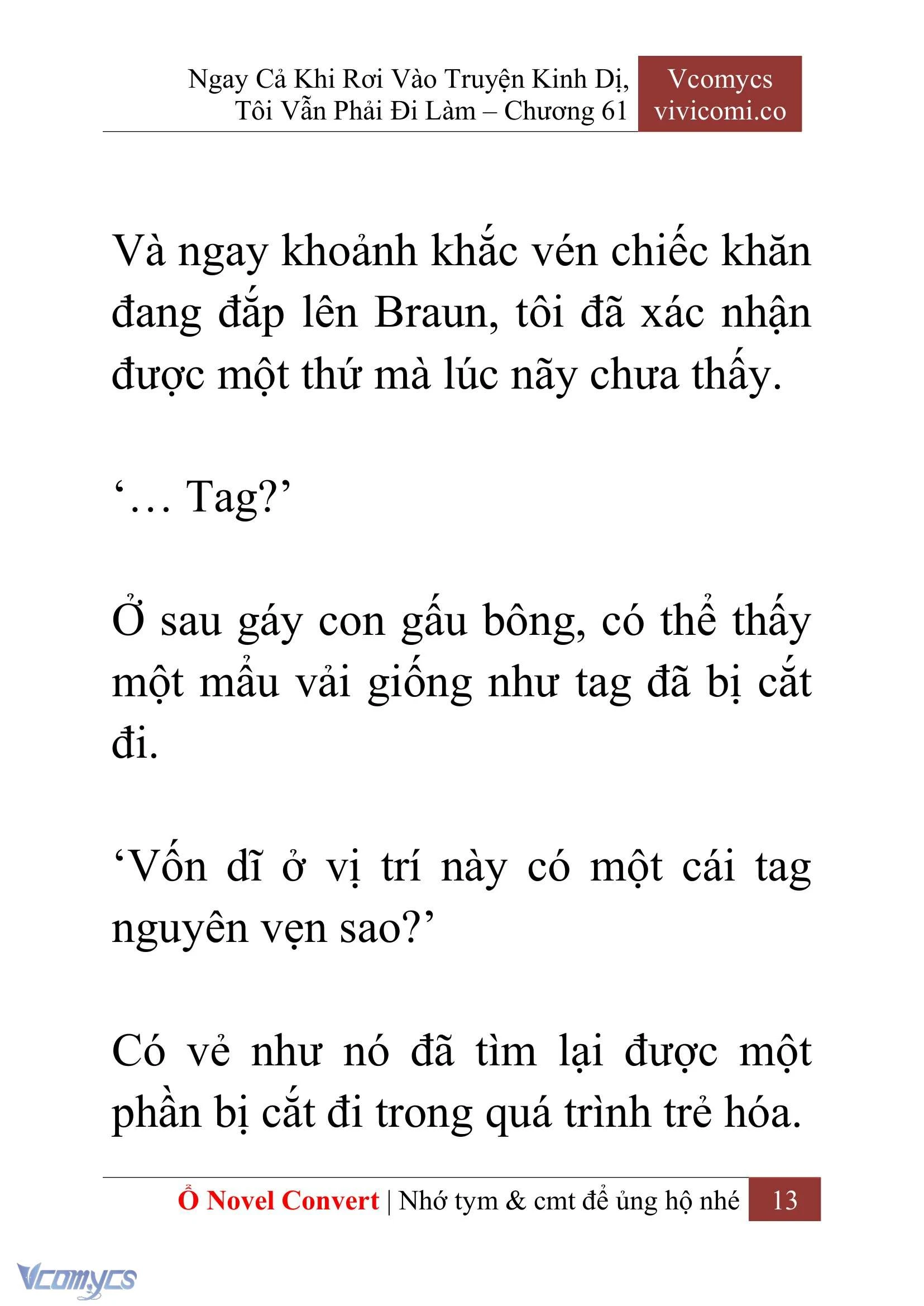 [Novel] Ngay Cả Khi Rơi Vào Truyện Kinh Dị, Tôi Vẫn Phải Đi Làm Chapter  61 - 16