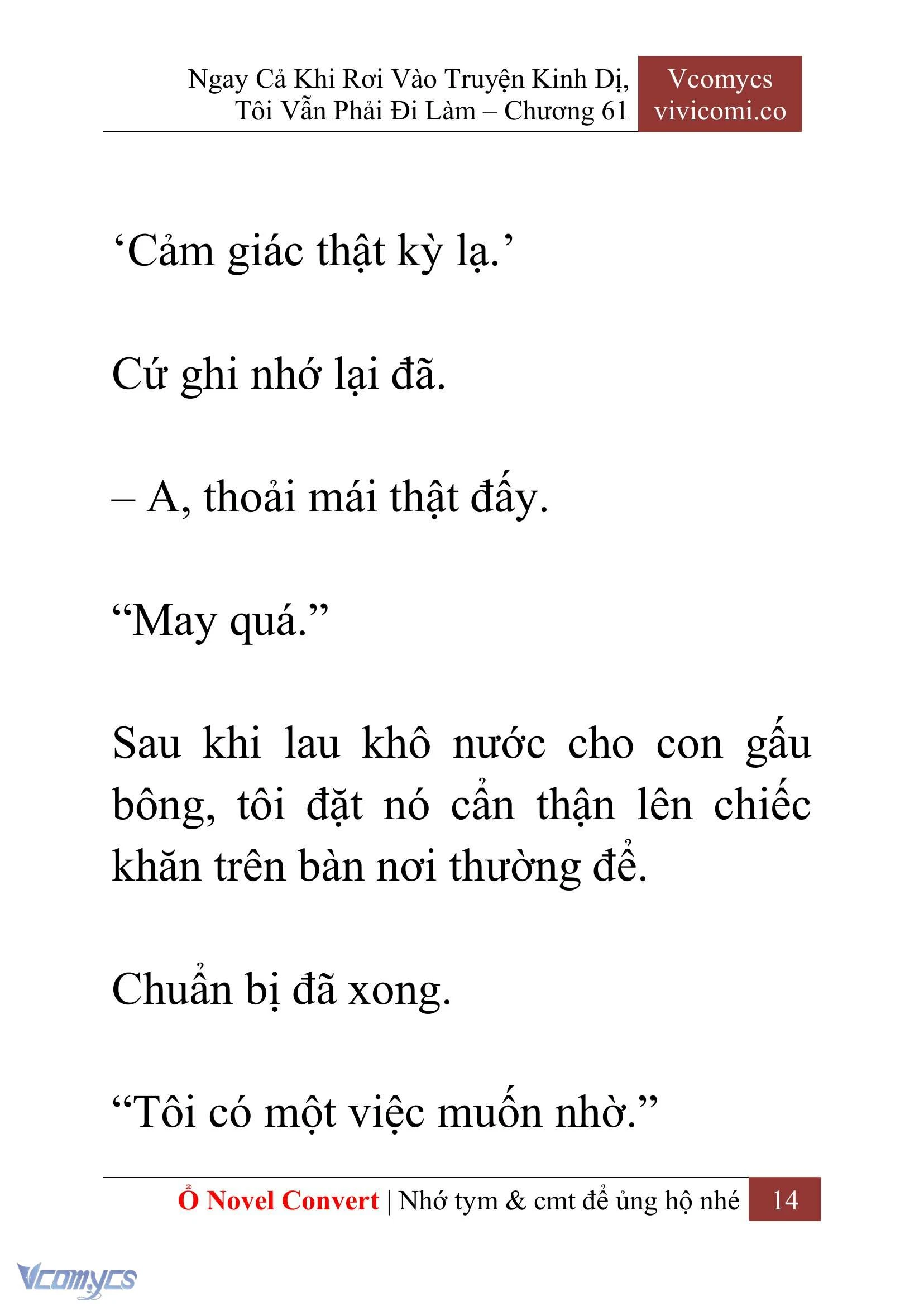 [Novel] Ngay Cả Khi Rơi Vào Truyện Kinh Dị, Tôi Vẫn Phải Đi Làm Chapter  61 - 17