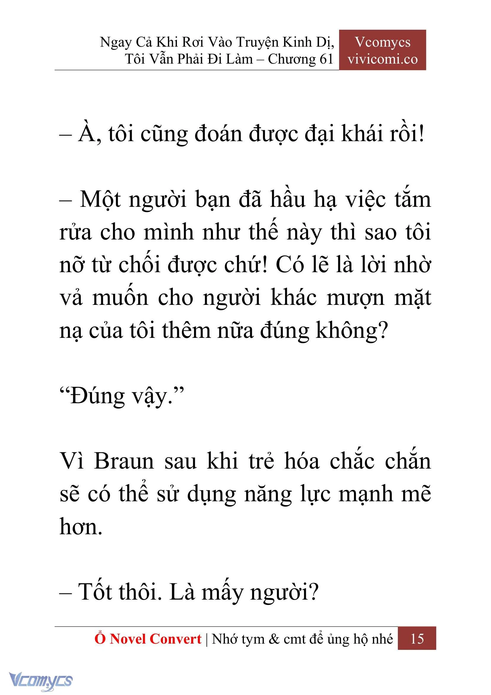 [Novel] Ngay Cả Khi Rơi Vào Truyện Kinh Dị, Tôi Vẫn Phải Đi Làm Chapter  61 - 18