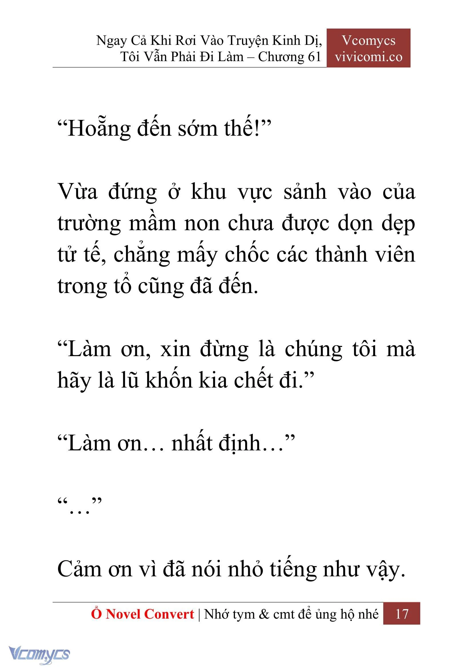 [Novel] Ngay Cả Khi Rơi Vào Truyện Kinh Dị, Tôi Vẫn Phải Đi Làm Chapter  61 - 20