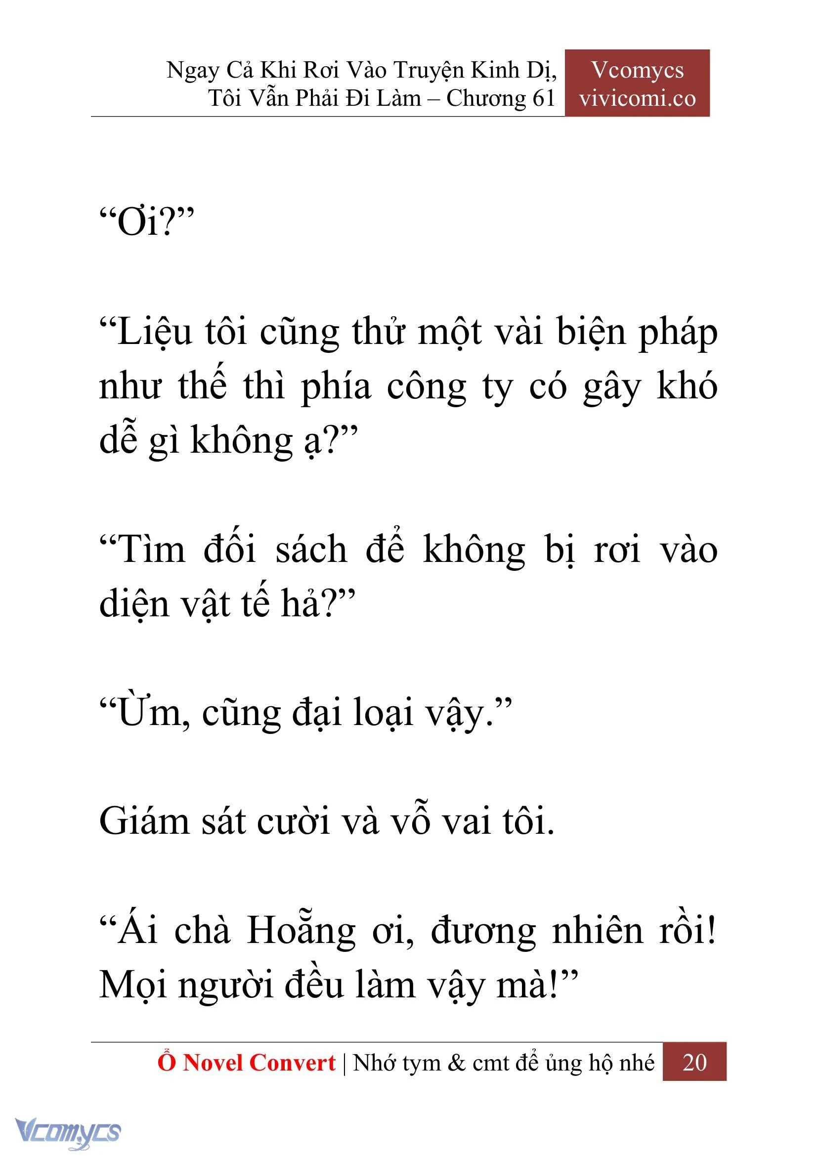 [Novel] Ngay Cả Khi Rơi Vào Truyện Kinh Dị, Tôi Vẫn Phải Đi Làm Chapter  61 - 23