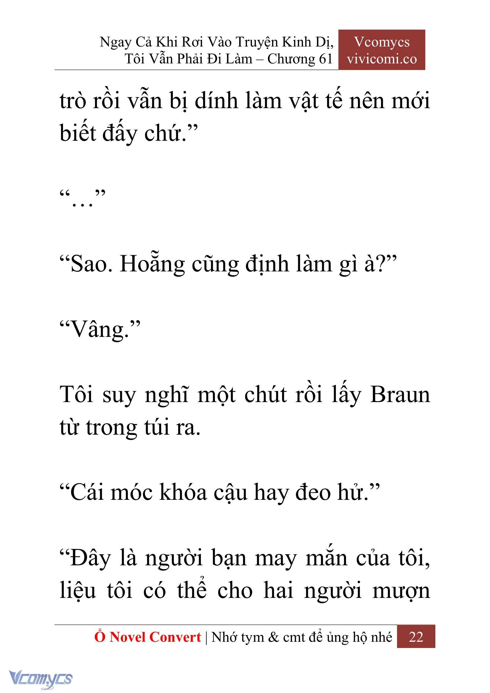 [Novel] Ngay Cả Khi Rơi Vào Truyện Kinh Dị, Tôi Vẫn Phải Đi Làm Chapter  61 - 25