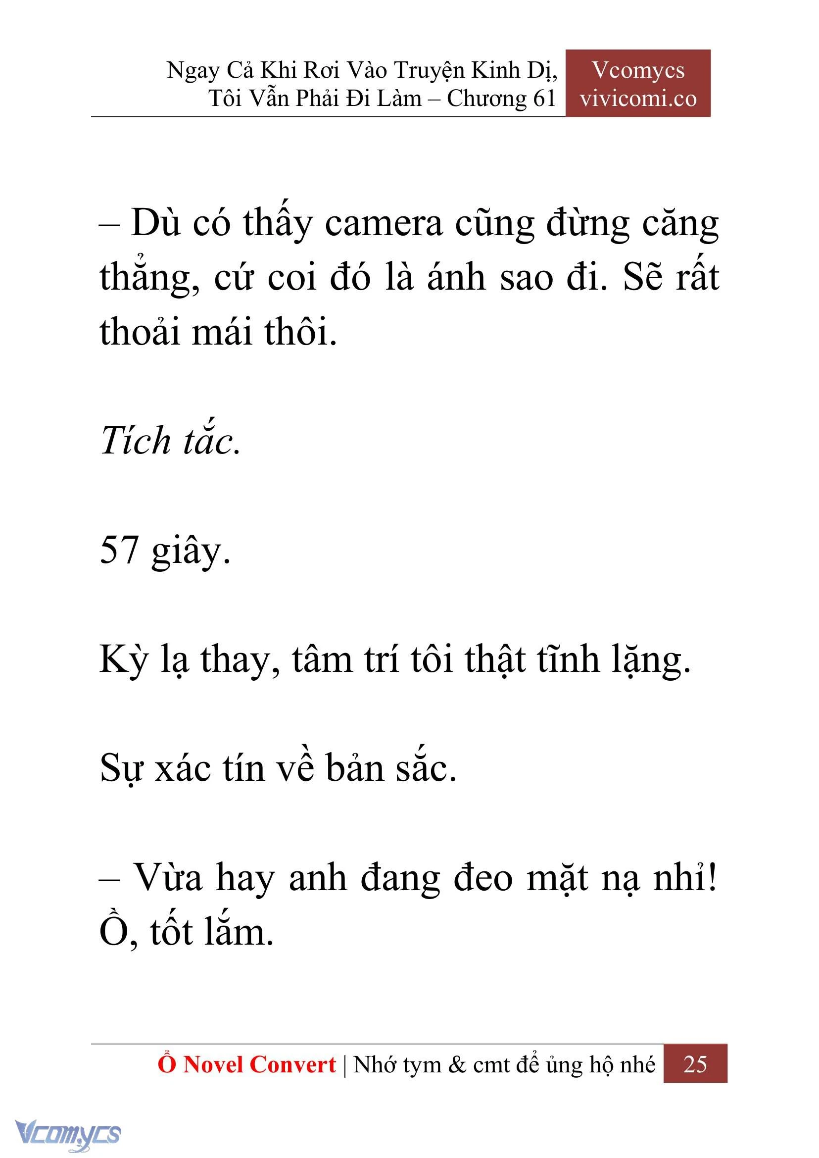 [Novel] Ngay Cả Khi Rơi Vào Truyện Kinh Dị, Tôi Vẫn Phải Đi Làm Chapter  61 - 28