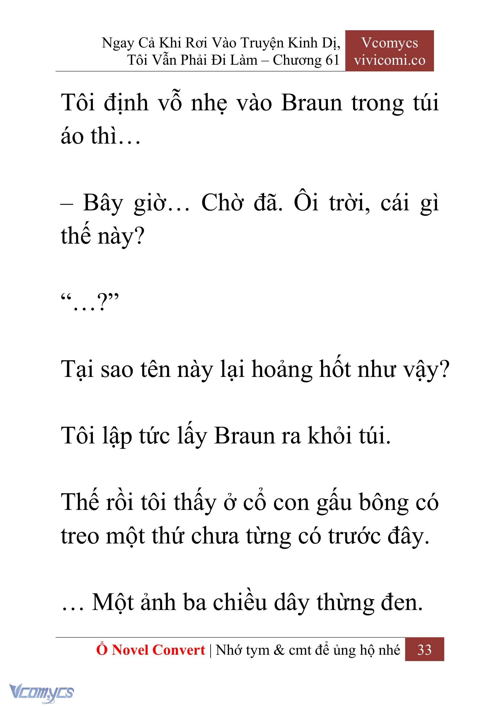[Novel] Ngay Cả Khi Rơi Vào Truyện Kinh Dị, Tôi Vẫn Phải Đi Làm Chapter  61 - 36