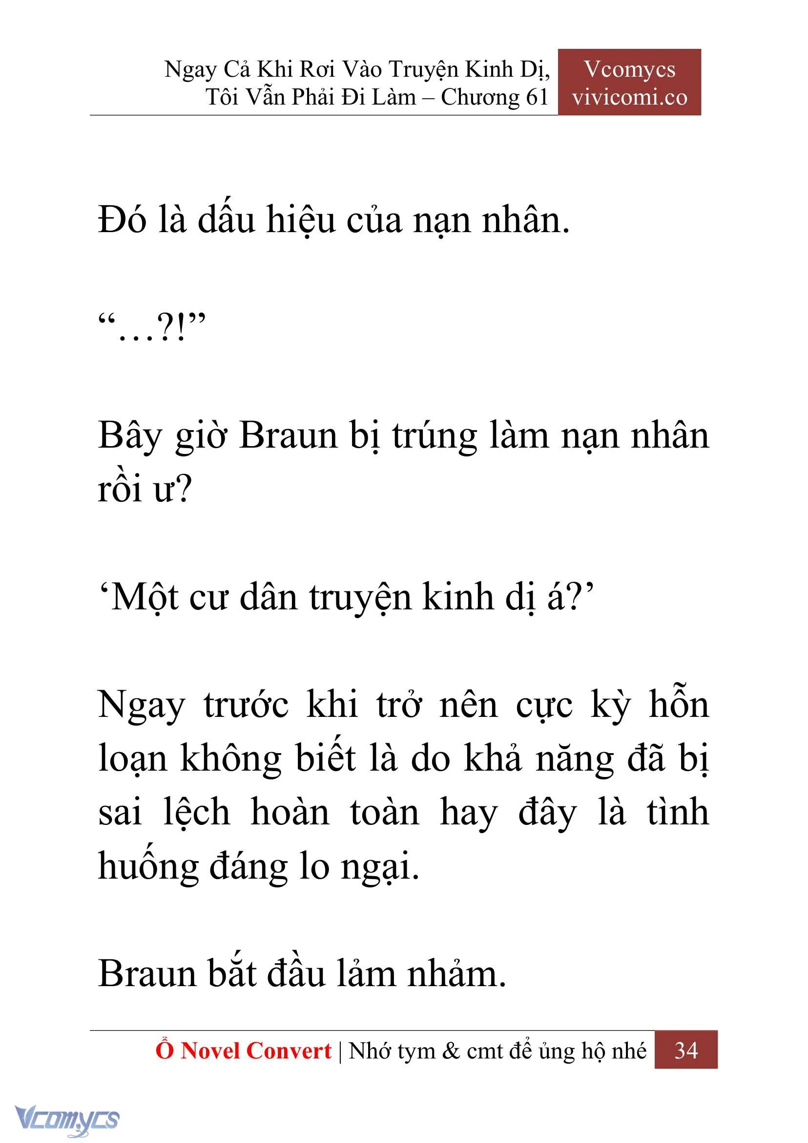[Novel] Ngay Cả Khi Rơi Vào Truyện Kinh Dị, Tôi Vẫn Phải Đi Làm Chapter  61 - 37