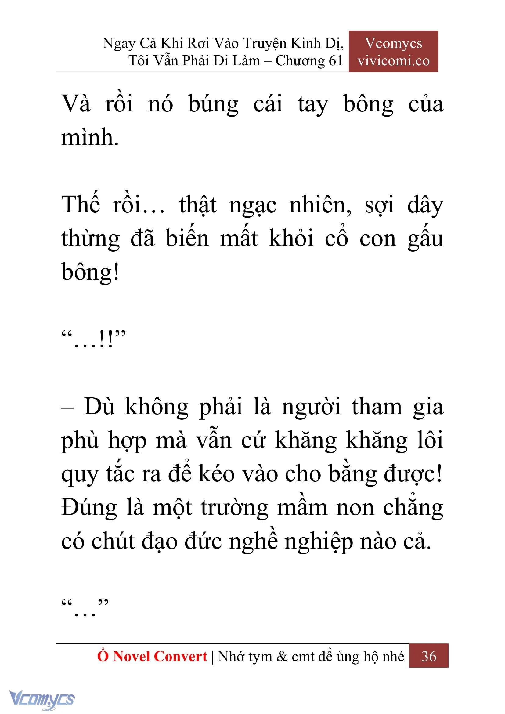 [Novel] Ngay Cả Khi Rơi Vào Truyện Kinh Dị, Tôi Vẫn Phải Đi Làm Chapter  61 - 39