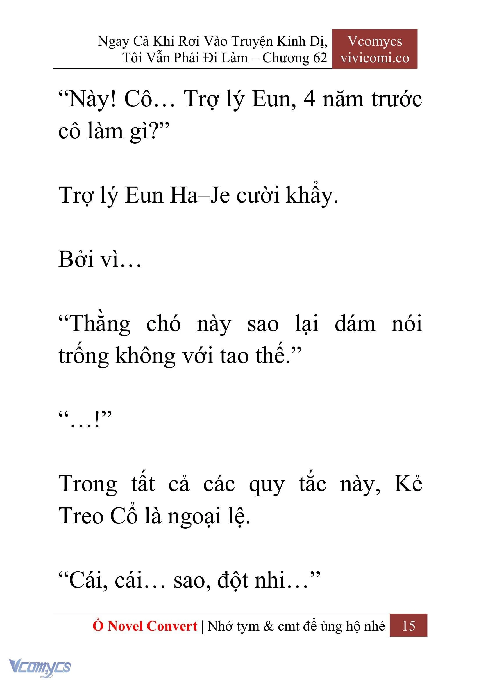 [Novel] Ngay Cả Khi Rơi Vào Truyện Kinh Dị, Tôi Vẫn Phải Đi Làm Chapter  62 - 18