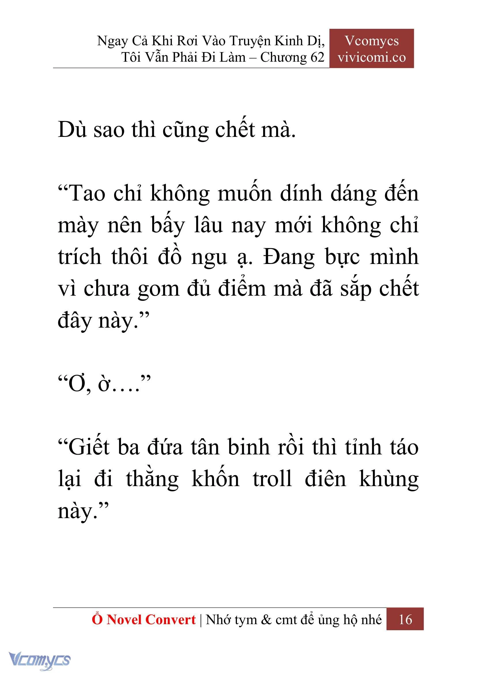 [Novel] Ngay Cả Khi Rơi Vào Truyện Kinh Dị, Tôi Vẫn Phải Đi Làm Chapter  62 - 19