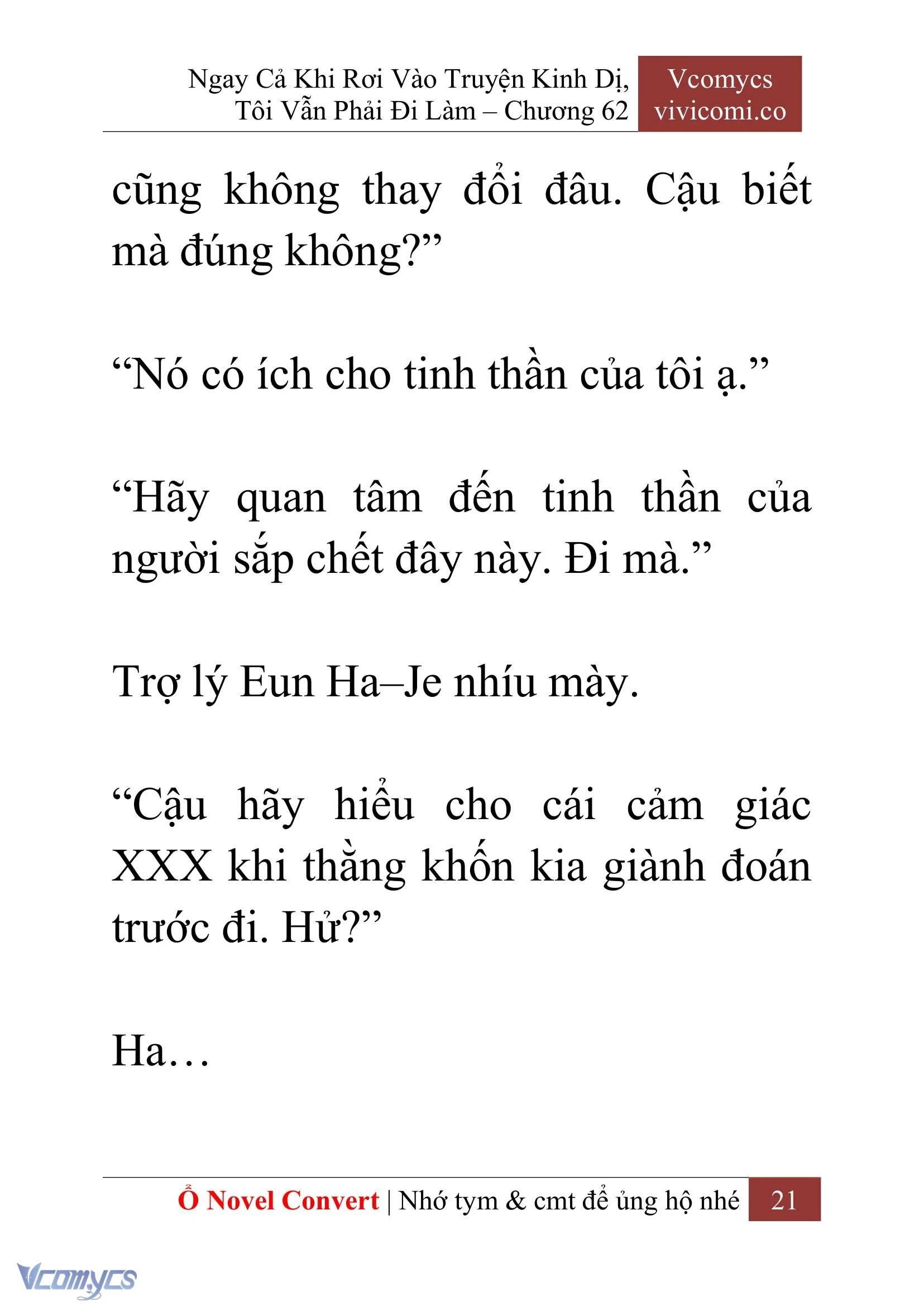 [Novel] Ngay Cả Khi Rơi Vào Truyện Kinh Dị, Tôi Vẫn Phải Đi Làm Chapter  62 - 24
