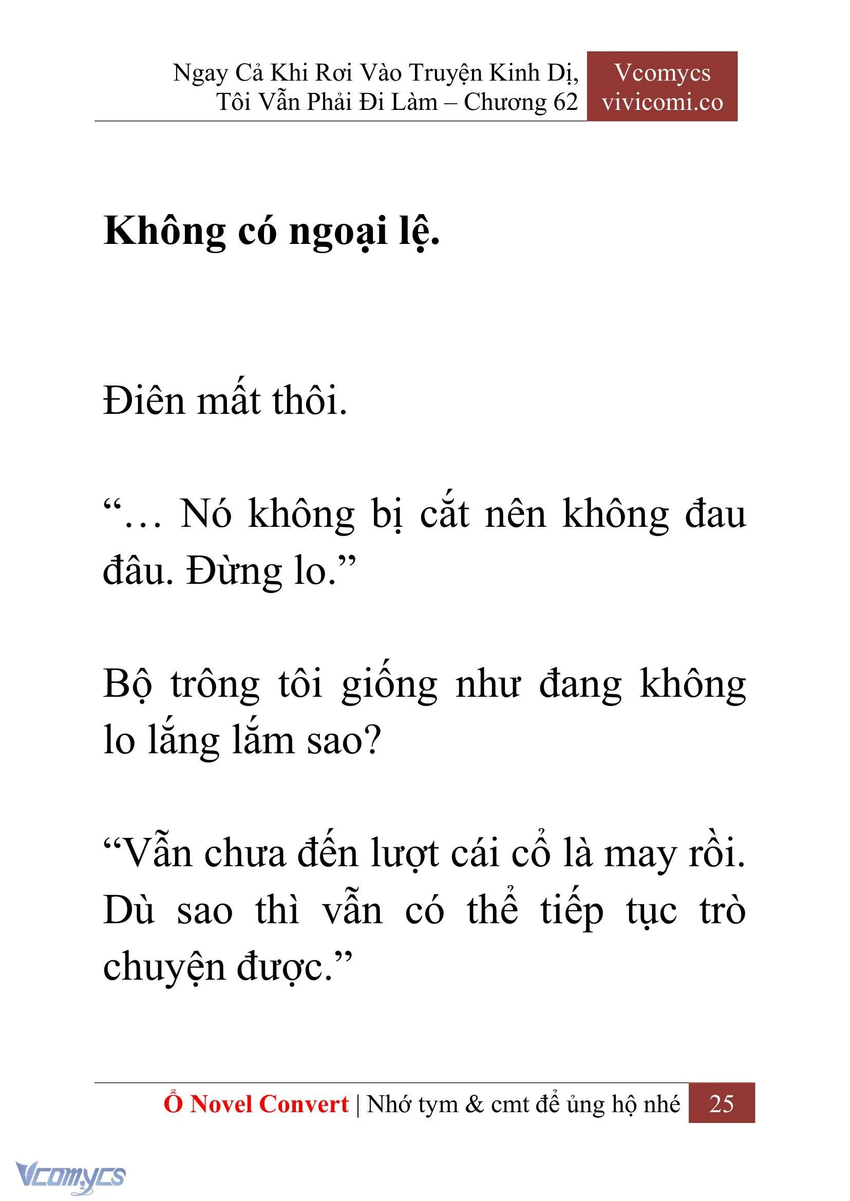 [Novel] Ngay Cả Khi Rơi Vào Truyện Kinh Dị, Tôi Vẫn Phải Đi Làm Chapter  62 - 28