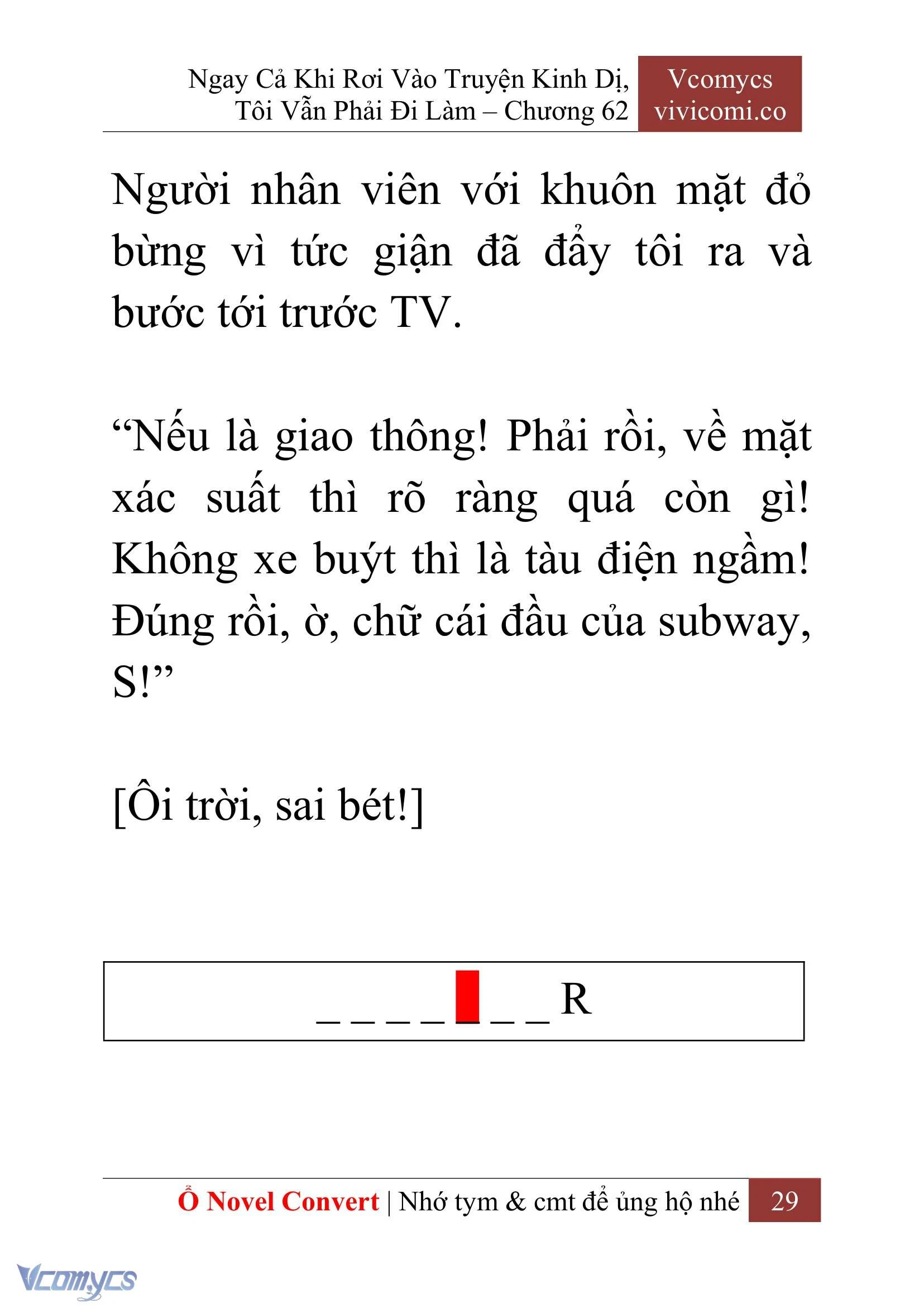 [Novel] Ngay Cả Khi Rơi Vào Truyện Kinh Dị, Tôi Vẫn Phải Đi Làm Chapter  62 - 32