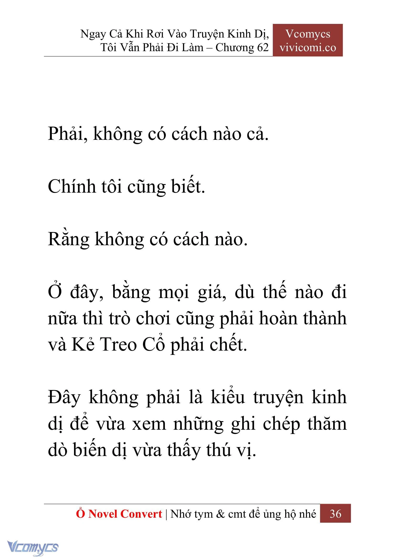 [Novel] Ngay Cả Khi Rơi Vào Truyện Kinh Dị, Tôi Vẫn Phải Đi Làm Chapter  62 - 39
