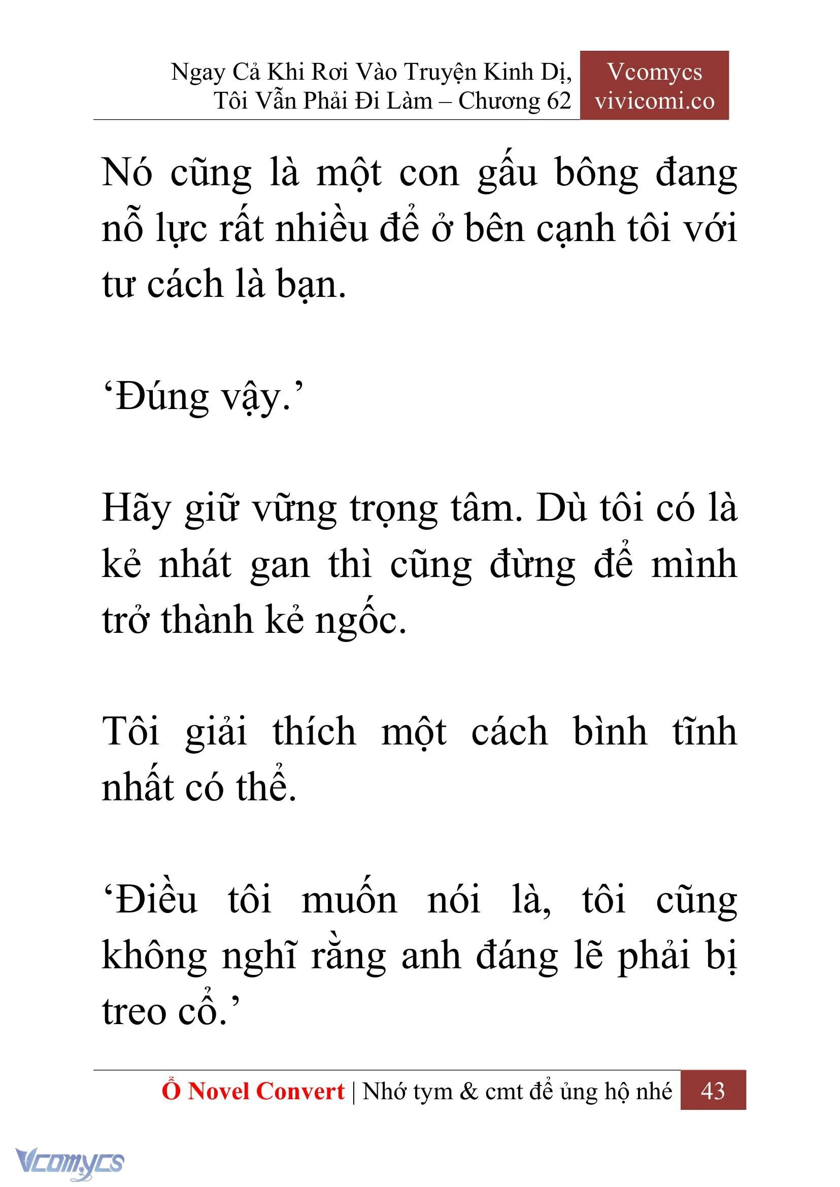 [Novel] Ngay Cả Khi Rơi Vào Truyện Kinh Dị, Tôi Vẫn Phải Đi Làm Chapter  62 - 46