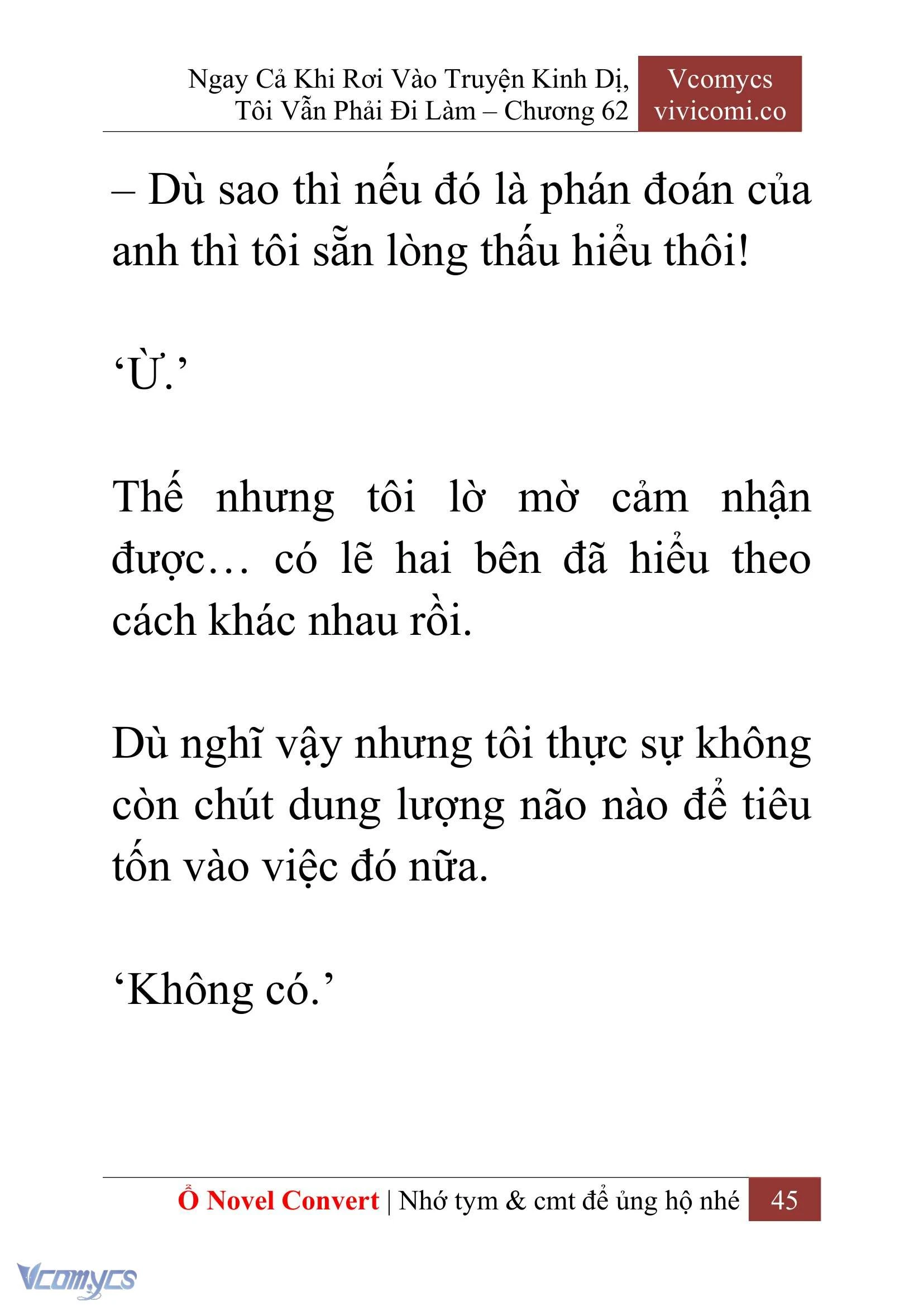[Novel] Ngay Cả Khi Rơi Vào Truyện Kinh Dị, Tôi Vẫn Phải Đi Làm Chapter  62 - 48