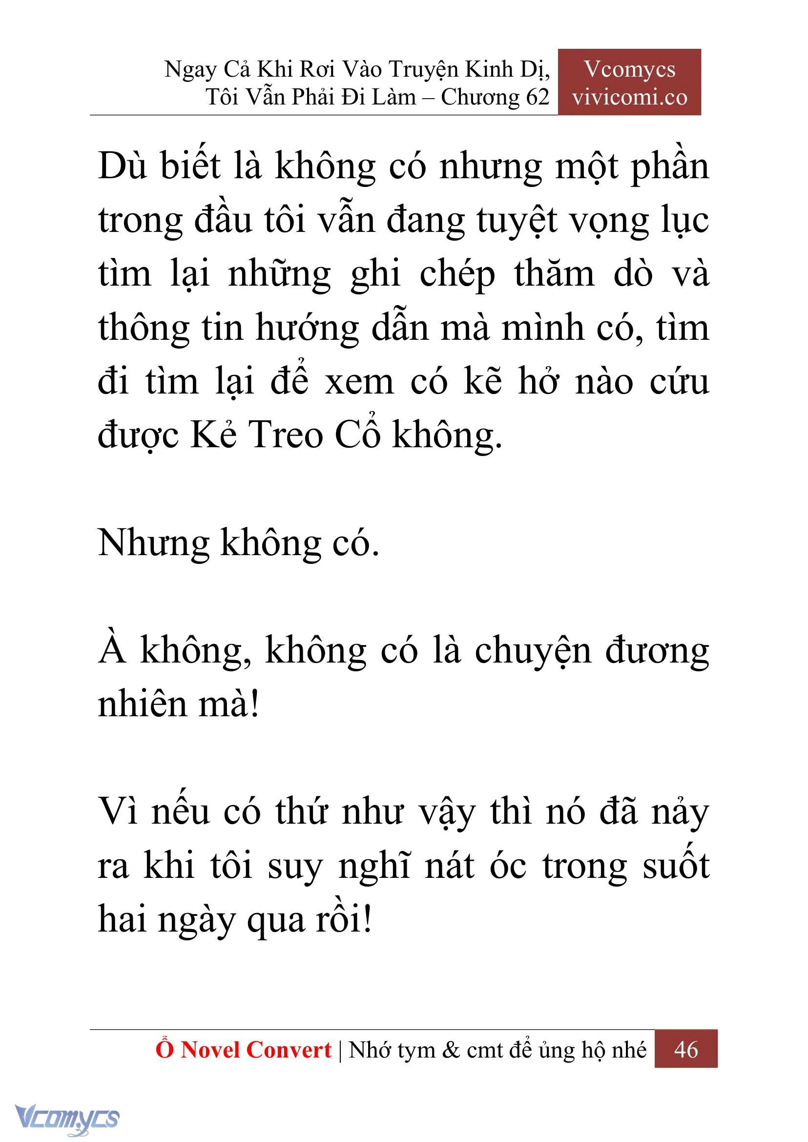 [Novel] Ngay Cả Khi Rơi Vào Truyện Kinh Dị, Tôi Vẫn Phải Đi Làm Chapter  62 - 49