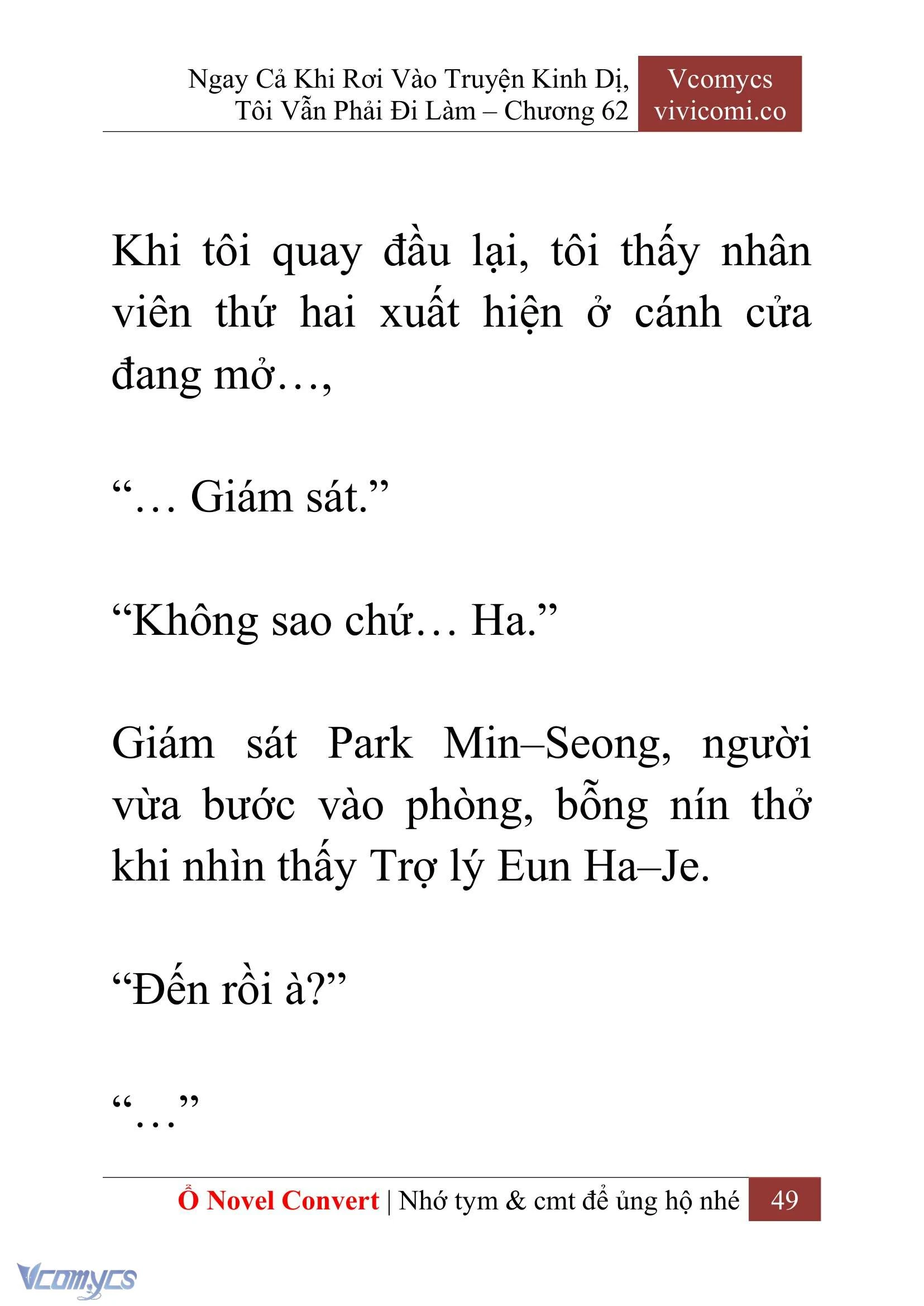 [Novel] Ngay Cả Khi Rơi Vào Truyện Kinh Dị, Tôi Vẫn Phải Đi Làm Chapter  62 - 52