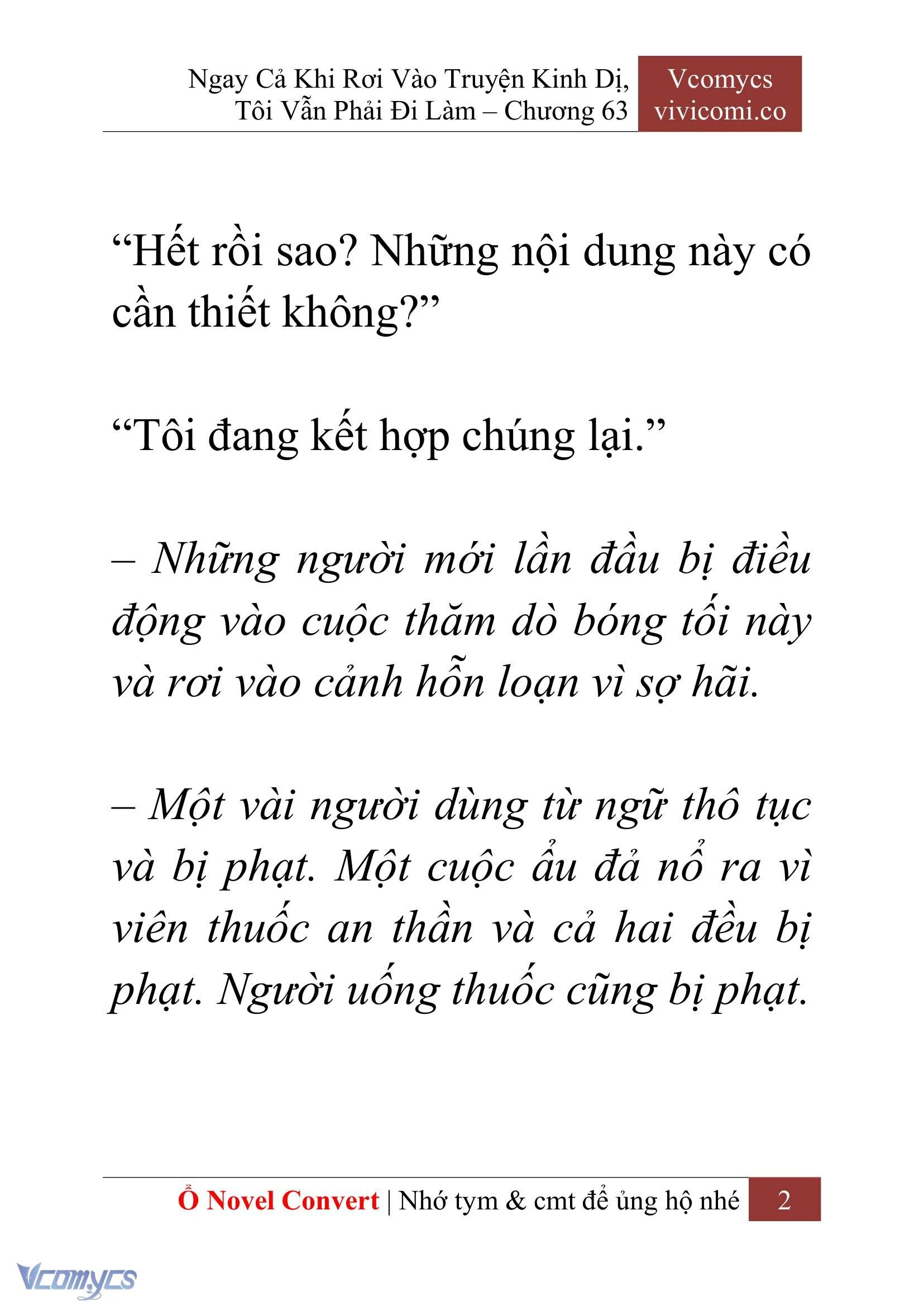 [Novel] Ngay Cả Khi Rơi Vào Truyện Kinh Dị, Tôi Vẫn Phải Đi Làm Chapter  63 - 5