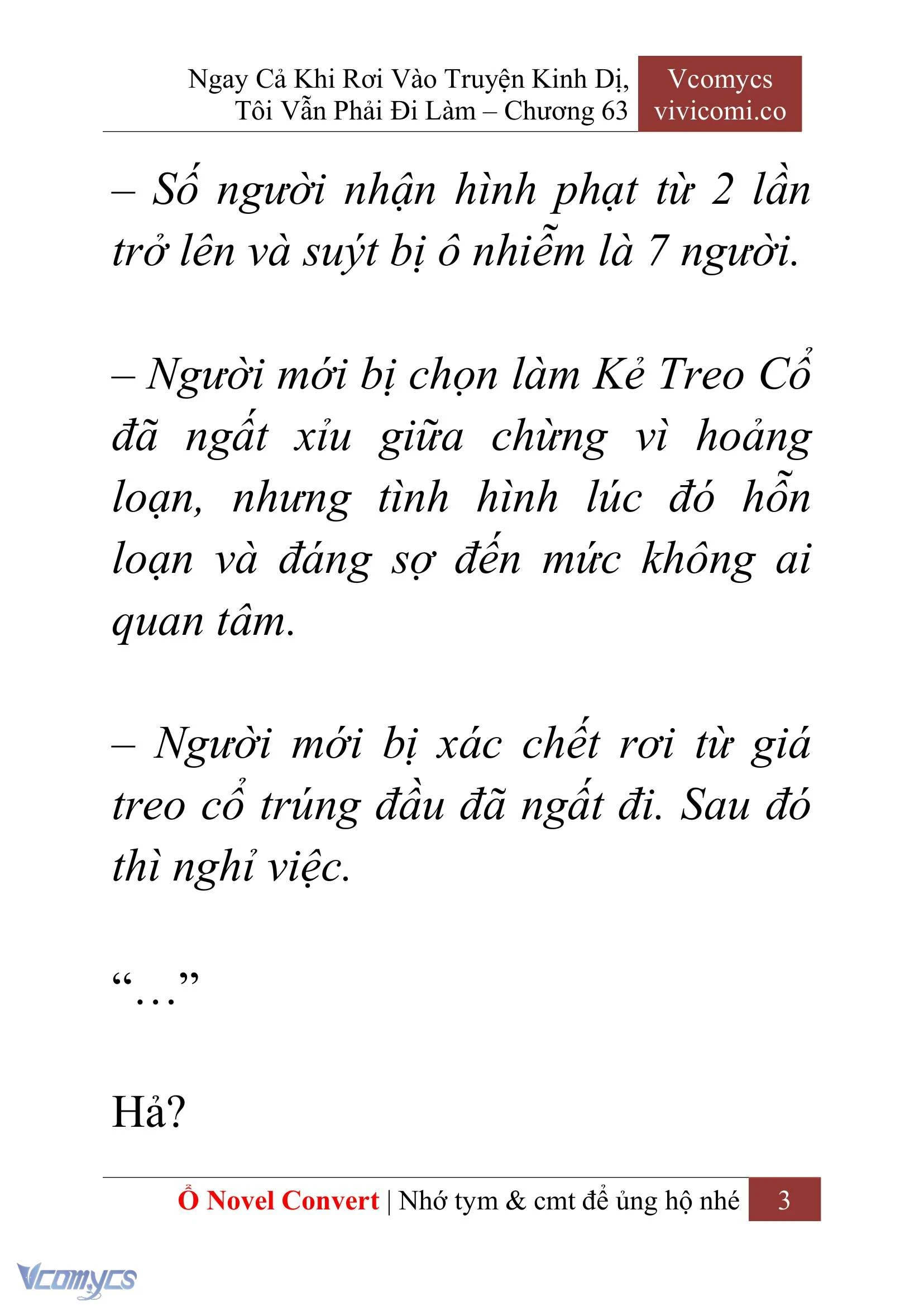 [Novel] Ngay Cả Khi Rơi Vào Truyện Kinh Dị, Tôi Vẫn Phải Đi Làm Chapter  63 - 6