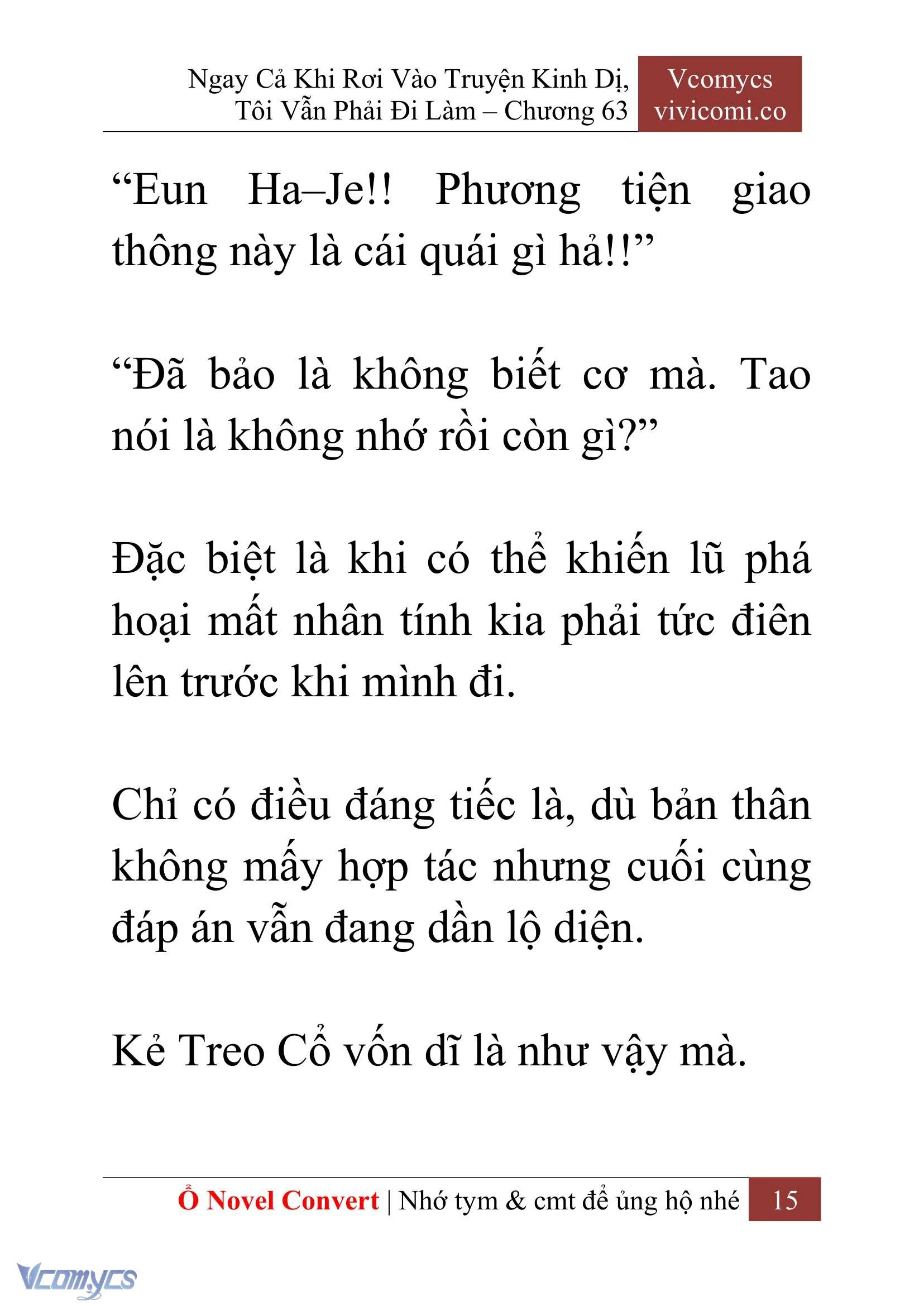 [Novel] Ngay Cả Khi Rơi Vào Truyện Kinh Dị, Tôi Vẫn Phải Đi Làm Chapter  63 - 18