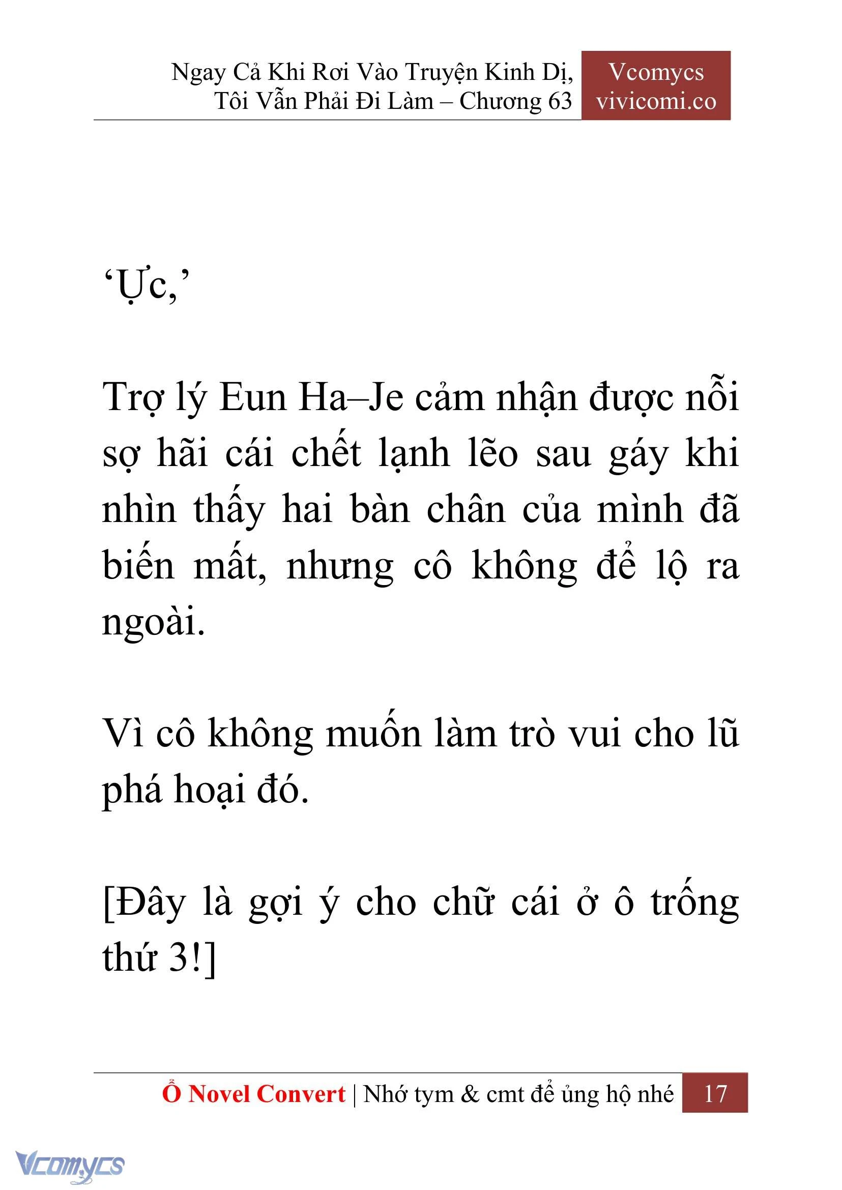 [Novel] Ngay Cả Khi Rơi Vào Truyện Kinh Dị, Tôi Vẫn Phải Đi Làm Chapter  63 - 20