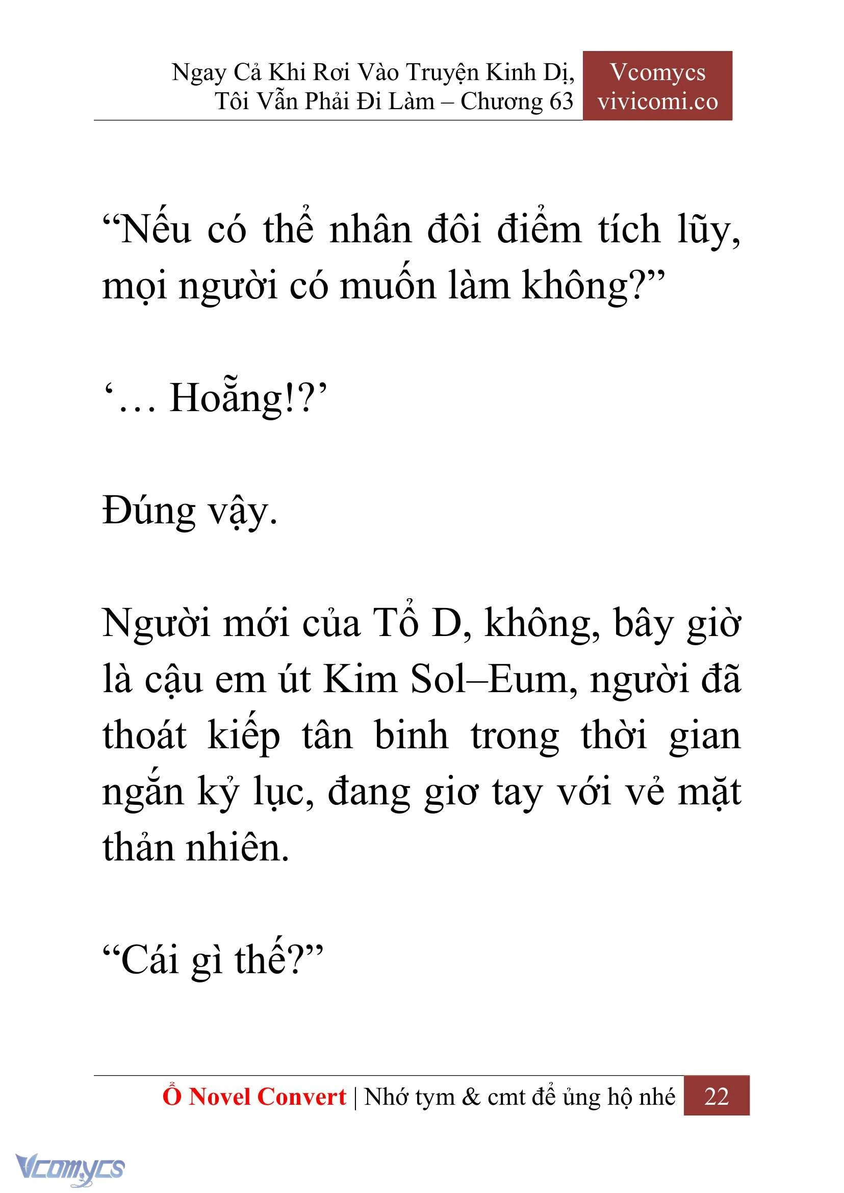 [Novel] Ngay Cả Khi Rơi Vào Truyện Kinh Dị, Tôi Vẫn Phải Đi Làm Chapter  63 - 25