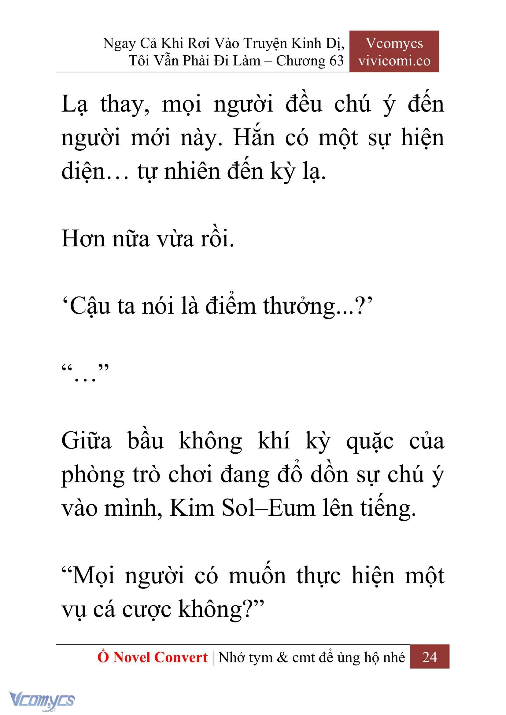 [Novel] Ngay Cả Khi Rơi Vào Truyện Kinh Dị, Tôi Vẫn Phải Đi Làm Chapter  63 - 27