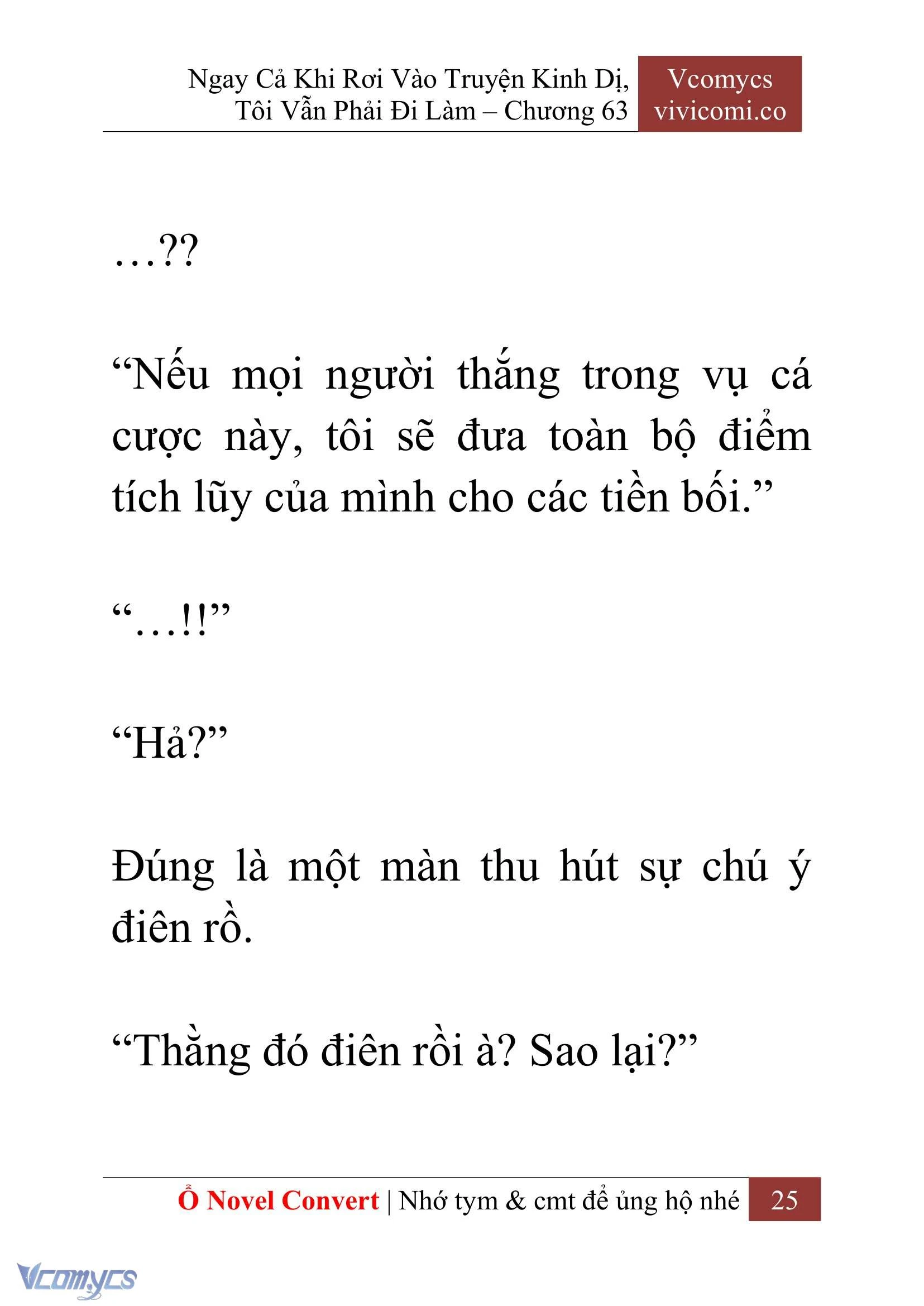 [Novel] Ngay Cả Khi Rơi Vào Truyện Kinh Dị, Tôi Vẫn Phải Đi Làm Chapter  63 - 28