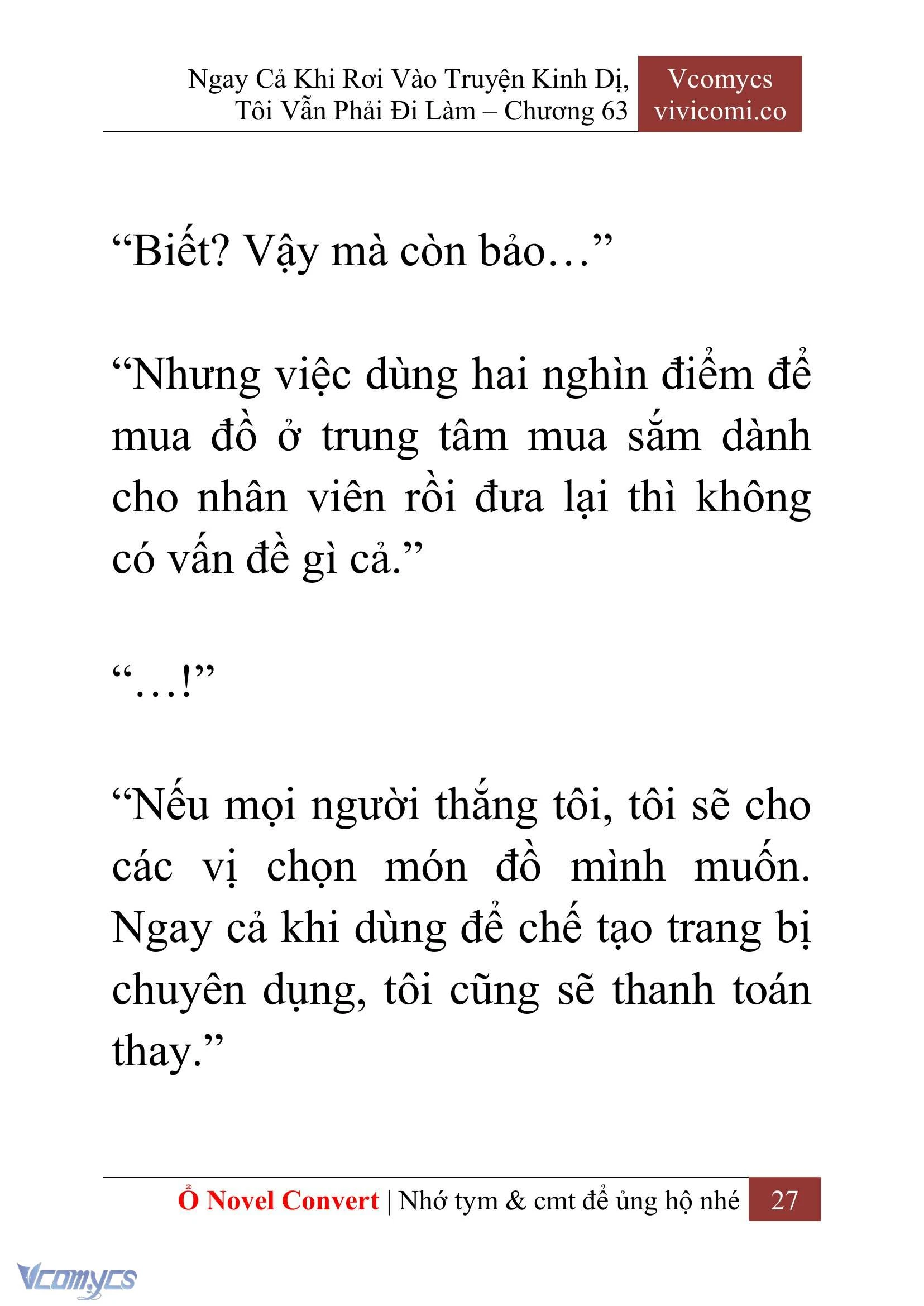[Novel] Ngay Cả Khi Rơi Vào Truyện Kinh Dị, Tôi Vẫn Phải Đi Làm Chapter  63 - 30