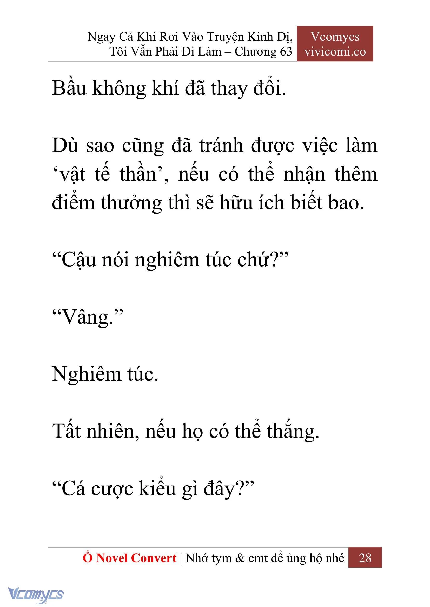 [Novel] Ngay Cả Khi Rơi Vào Truyện Kinh Dị, Tôi Vẫn Phải Đi Làm Chapter  63 - 31