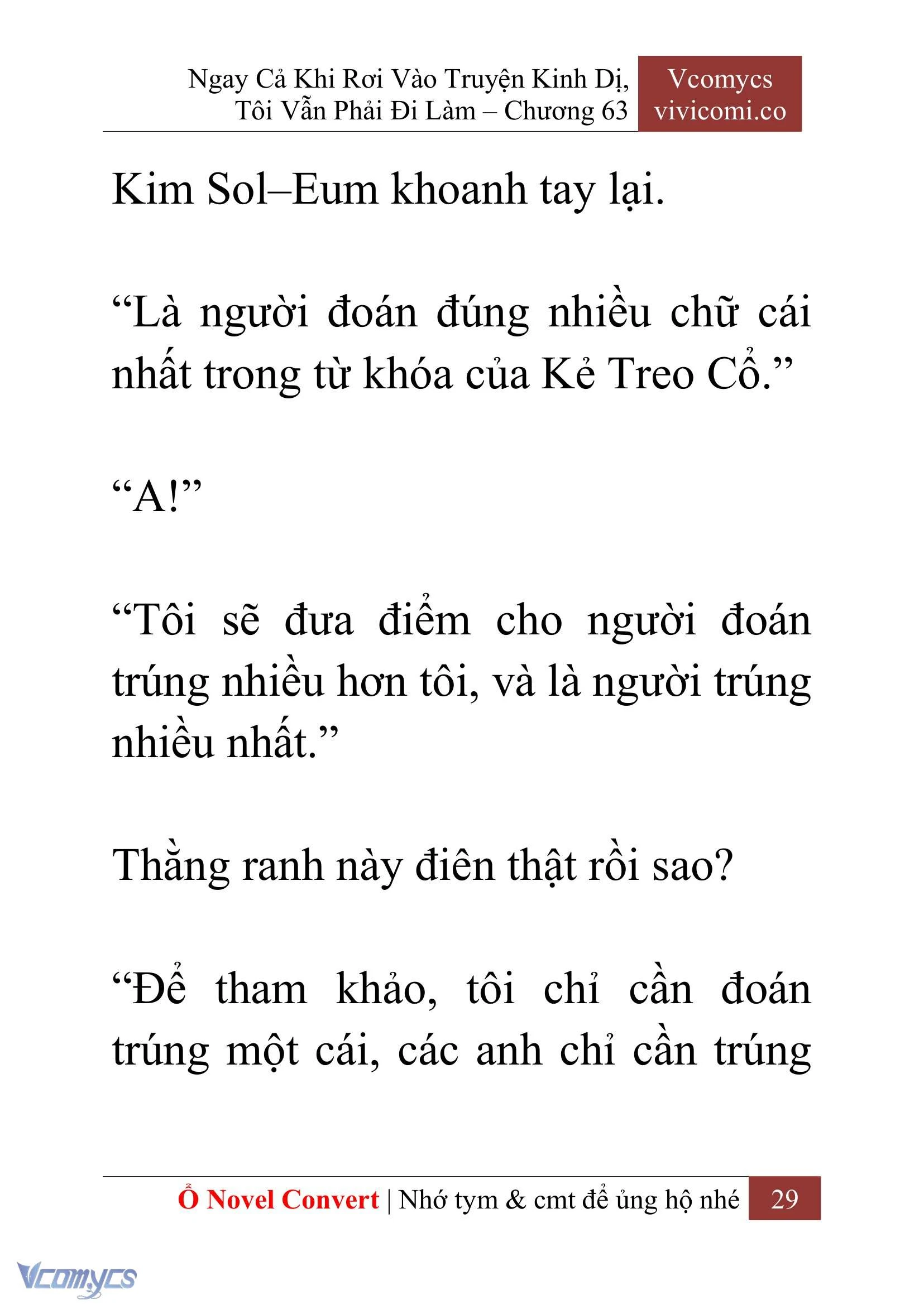 [Novel] Ngay Cả Khi Rơi Vào Truyện Kinh Dị, Tôi Vẫn Phải Đi Làm Chapter  63 - 32